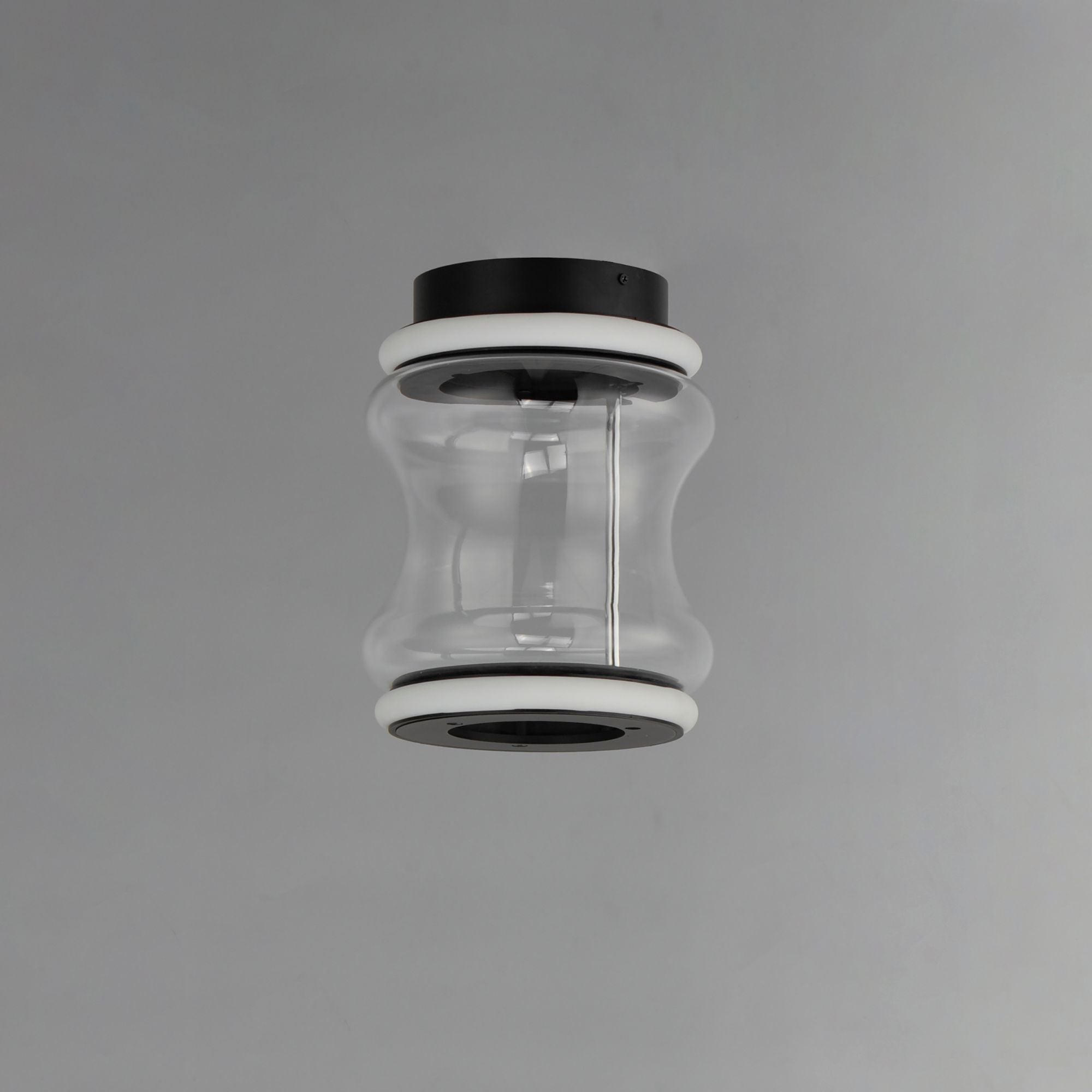 Syndicate 9" LED Flush Mount, Black Finish