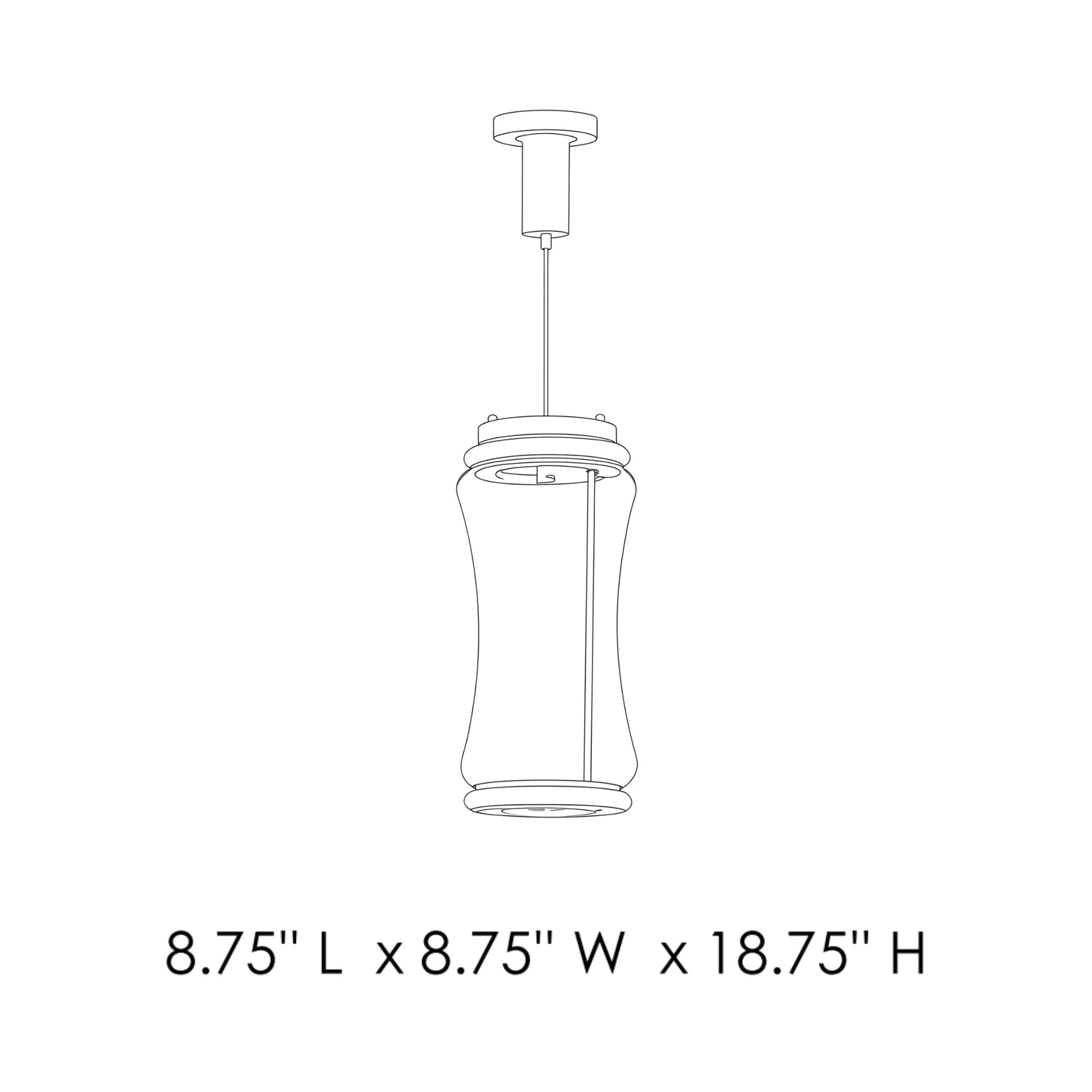 ET2 Lighting - Syndicate 9" 2-Light LED Pendant, Black Finish | Bees Lighting