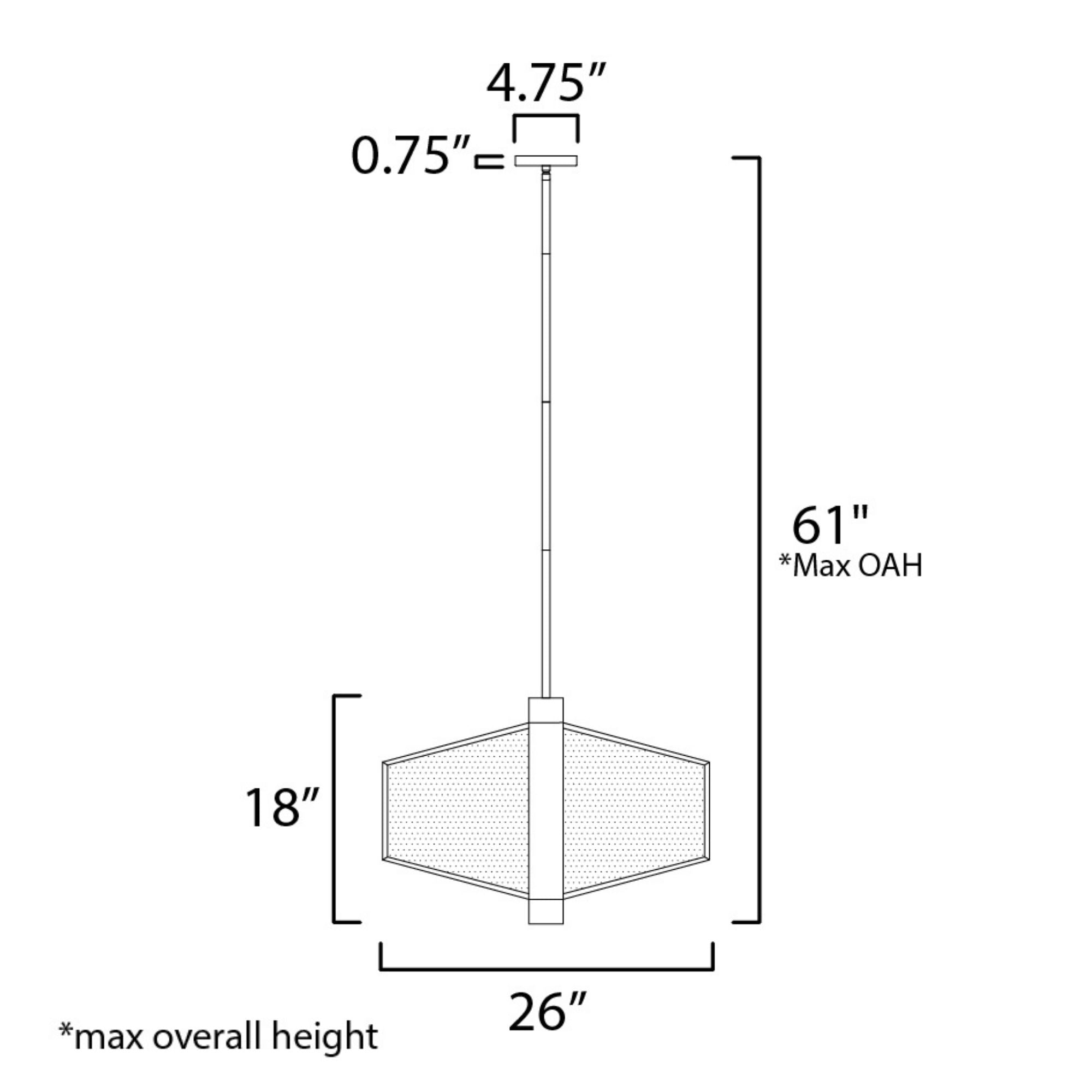 ET2 Lighting - Telstar 26" Wide LED Pendant, Black Finish | Bees Lighting