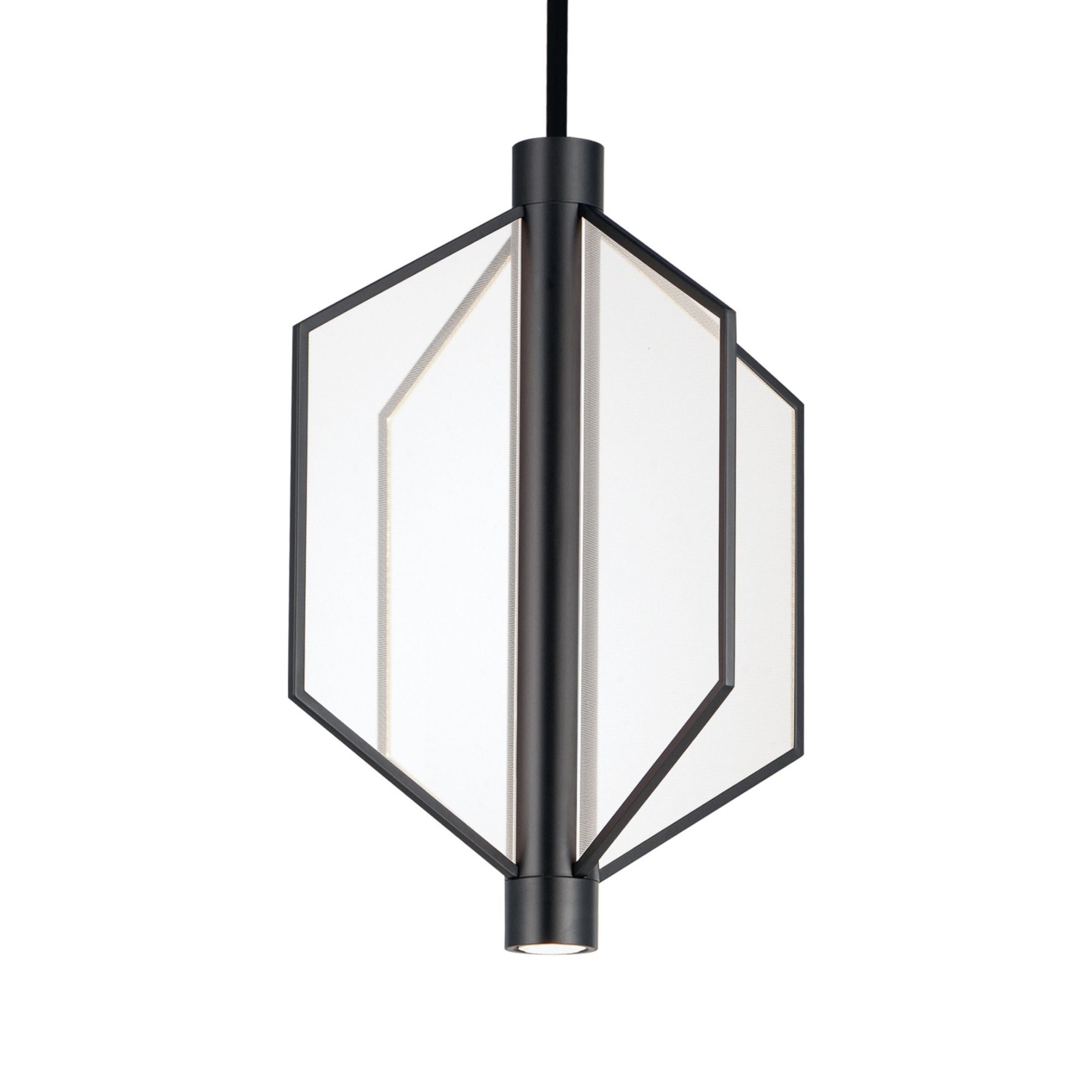 Telstar 24" Medium LED Pendant, Black Finish