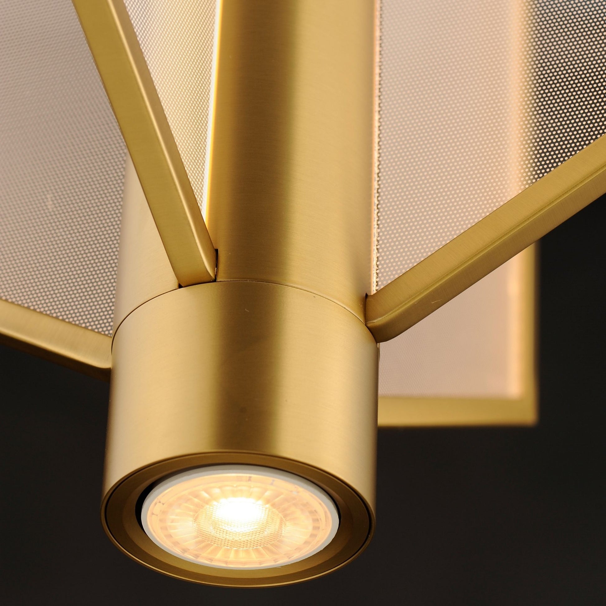 ET2 Lighting - Telstar 24" Medium LED Pendant, Natural Aged Brass Finish | Bees Lighting