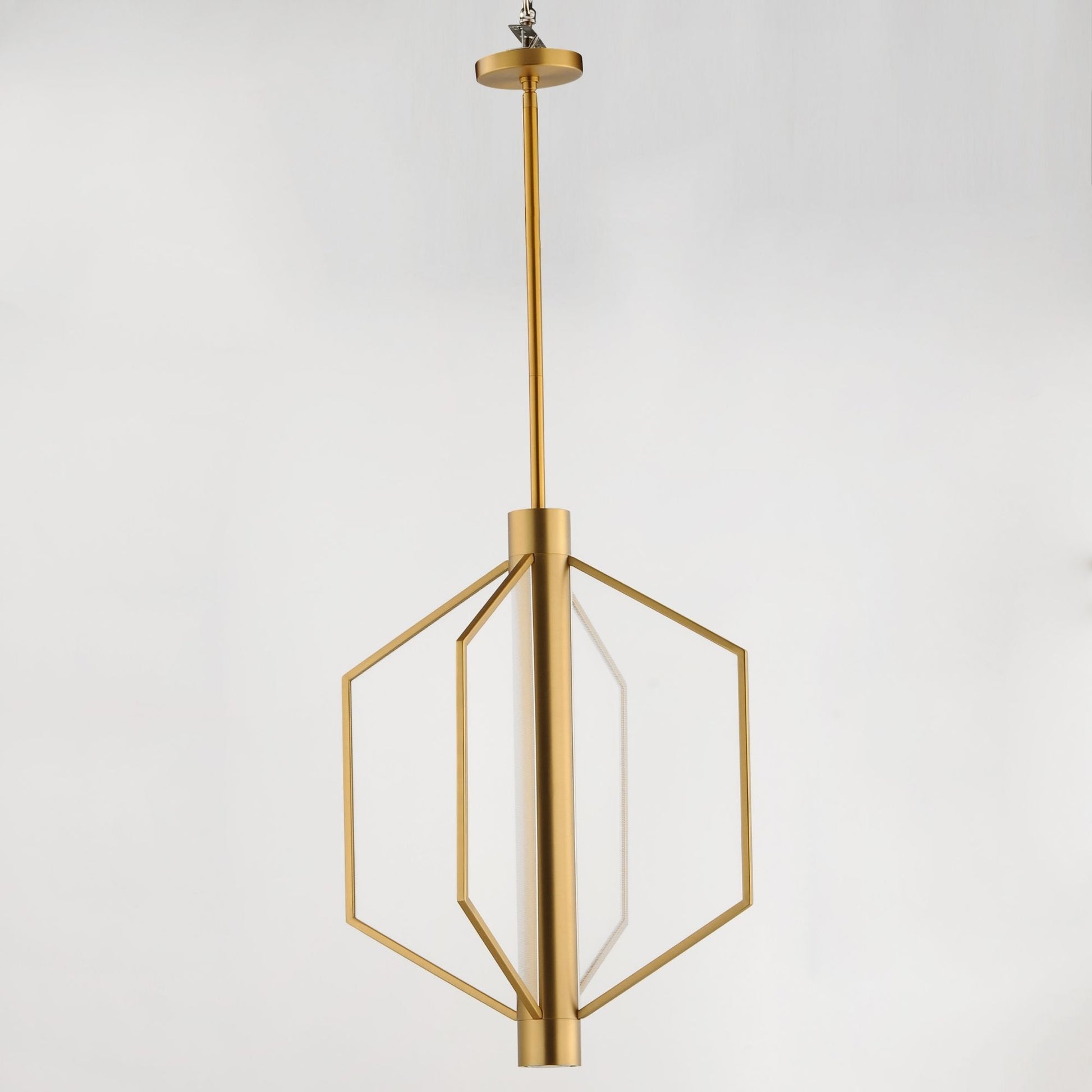 ET2 Lighting - Telstar 24" Medium LED Pendant, Natural Aged Brass Finish | Bees Lighting