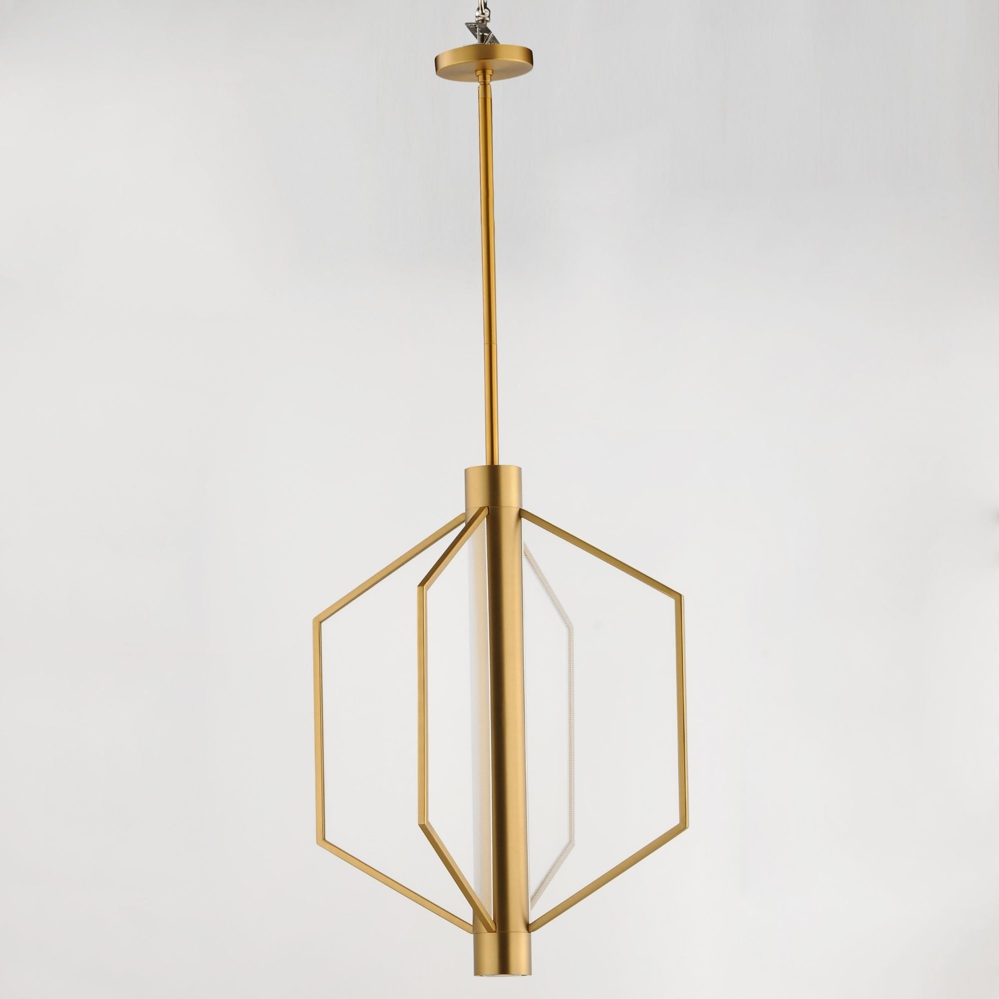 ET2 Lighting - Telstar 24" Medium LED Pendant, Natural Aged Brass Finish | Bees Lighting