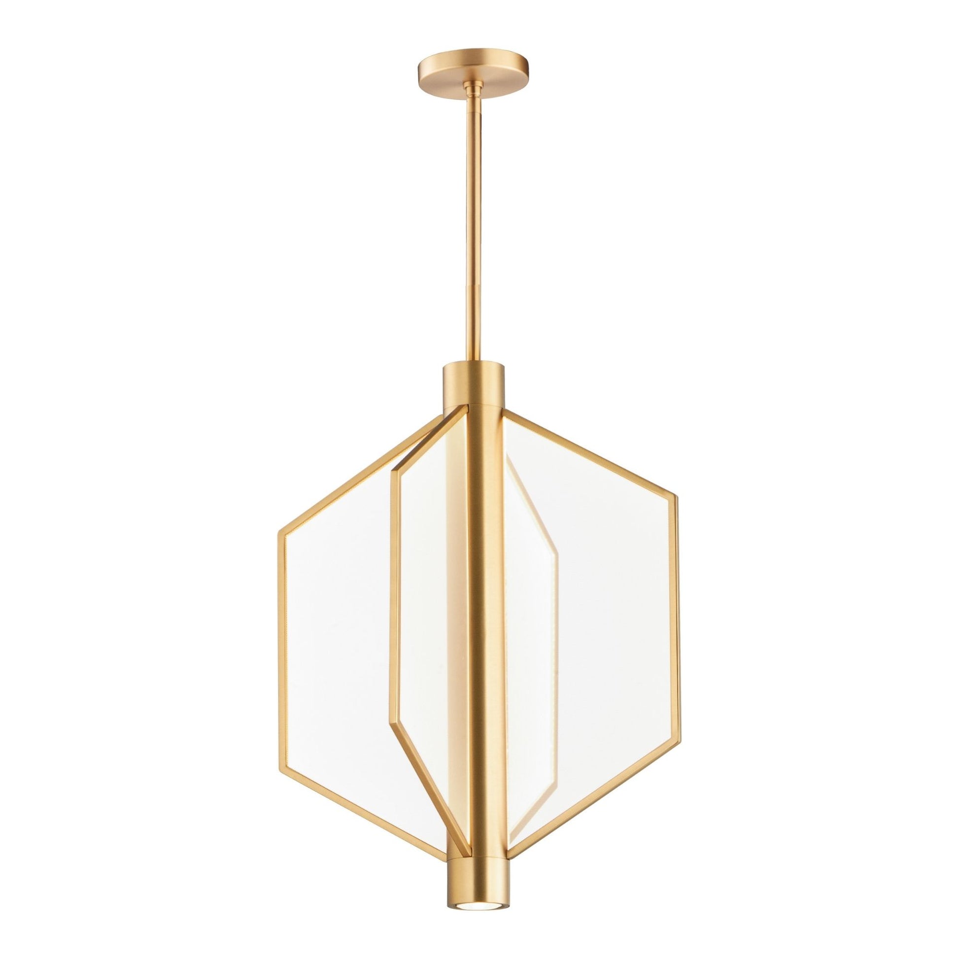 ET2 Lighting - Telstar 24" Medium LED Pendant, Natural Aged Brass Finish | Bees Lighting