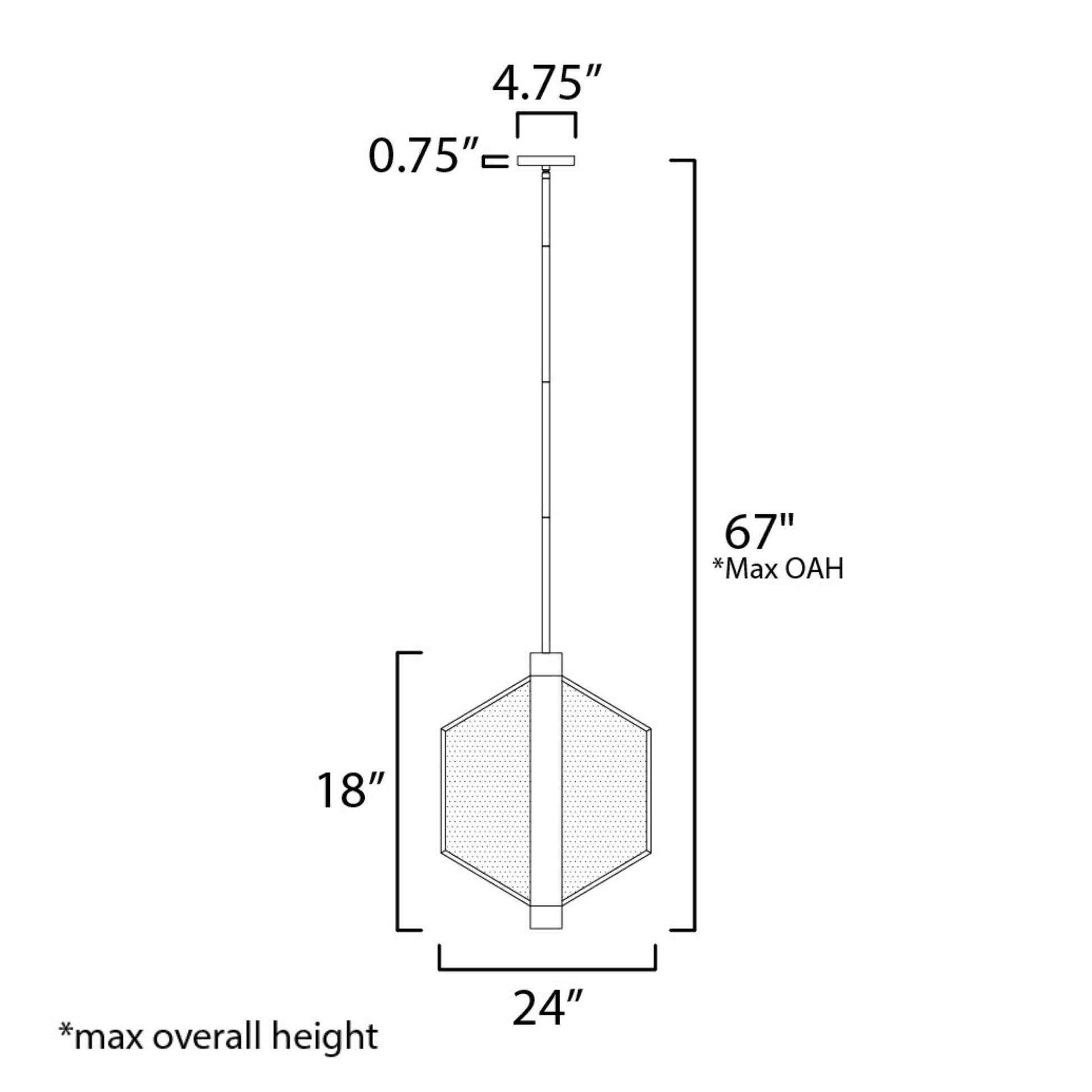 ET2 Lighting - Telstar 24" Medium LED Pendant, Natural Aged Brass Finish | Bees Lighting