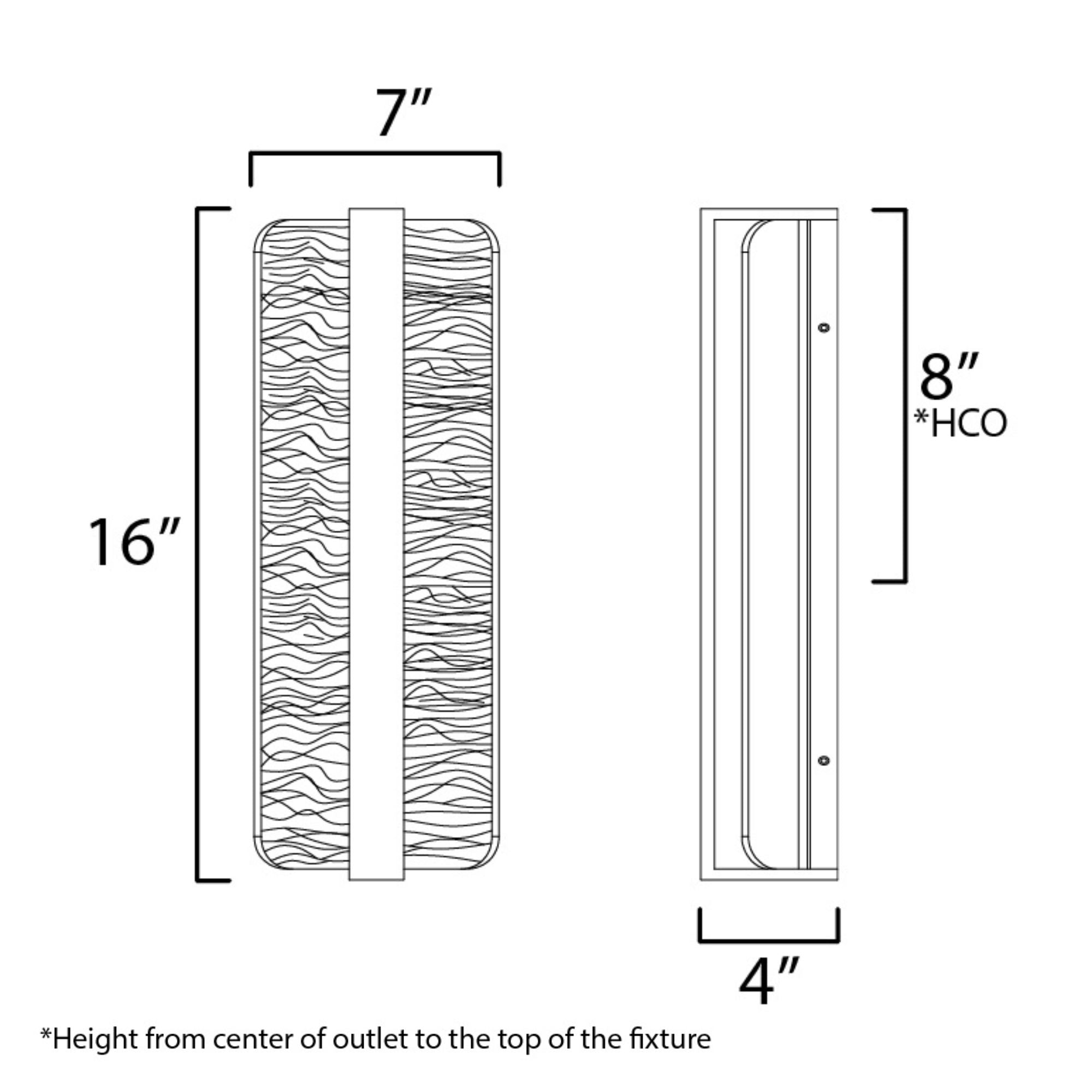 ET2 Lighting - Terra 16" LED Outdoor Wall Sconce, Architectural Bronze Finish | Bees Lighting