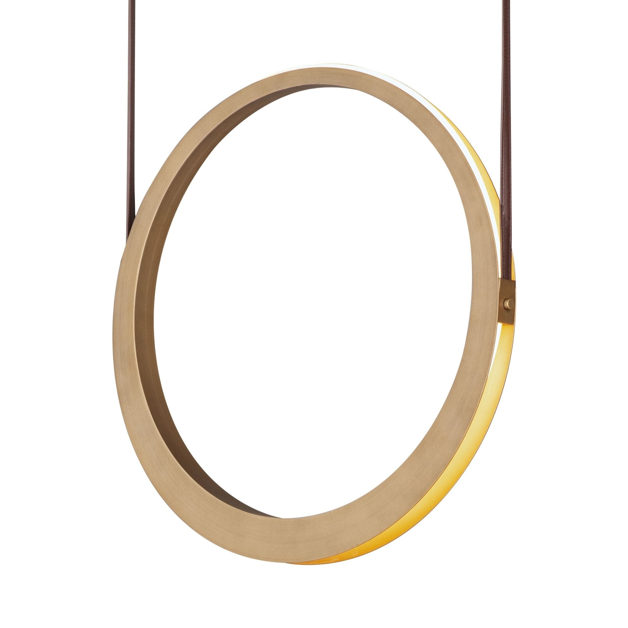 Tether 23" LED Pendant, Natural Aged Brass Finish