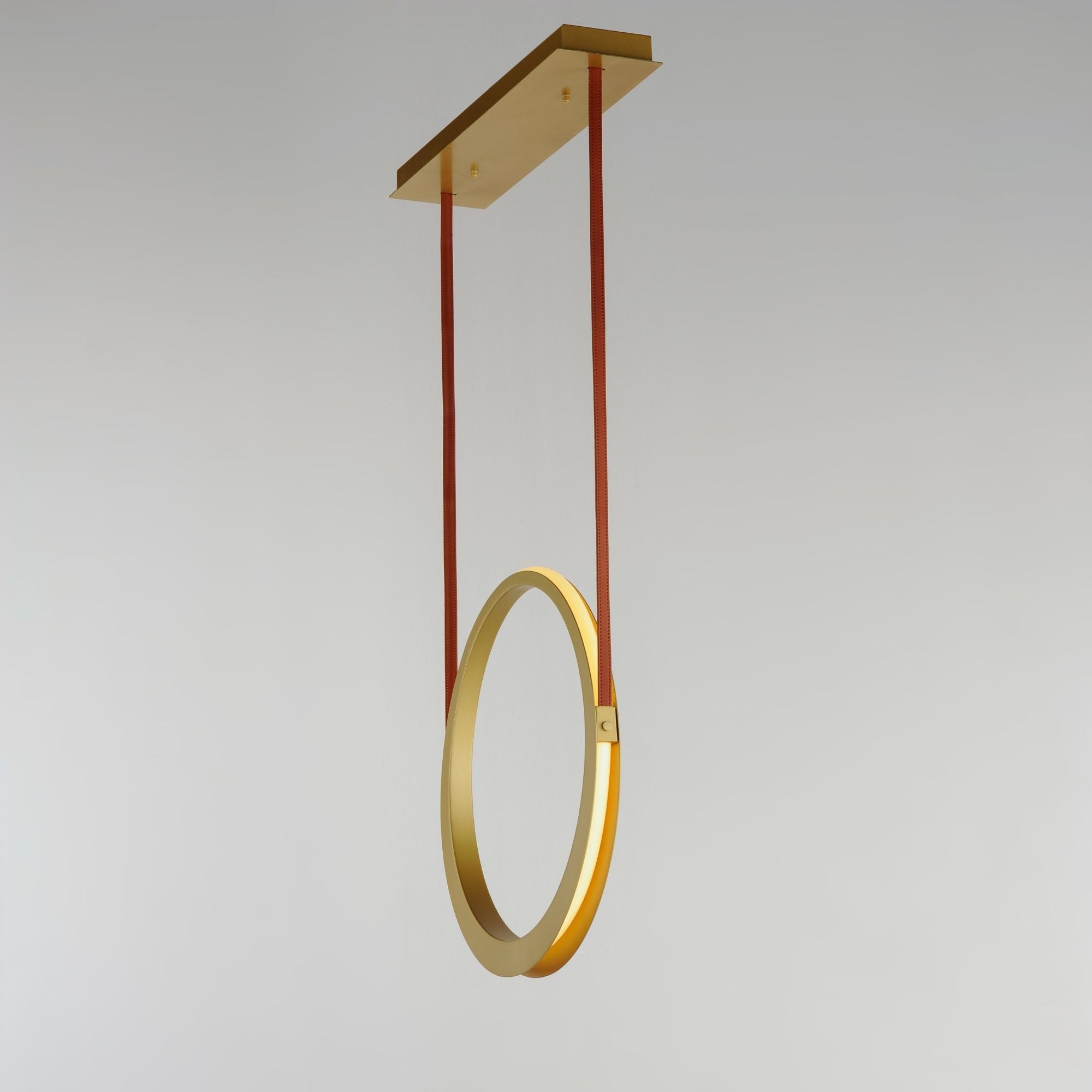 ET2 Lighting - Tether 23" LED Pendant, Natural Aged Brass Finish | Bees Lighting