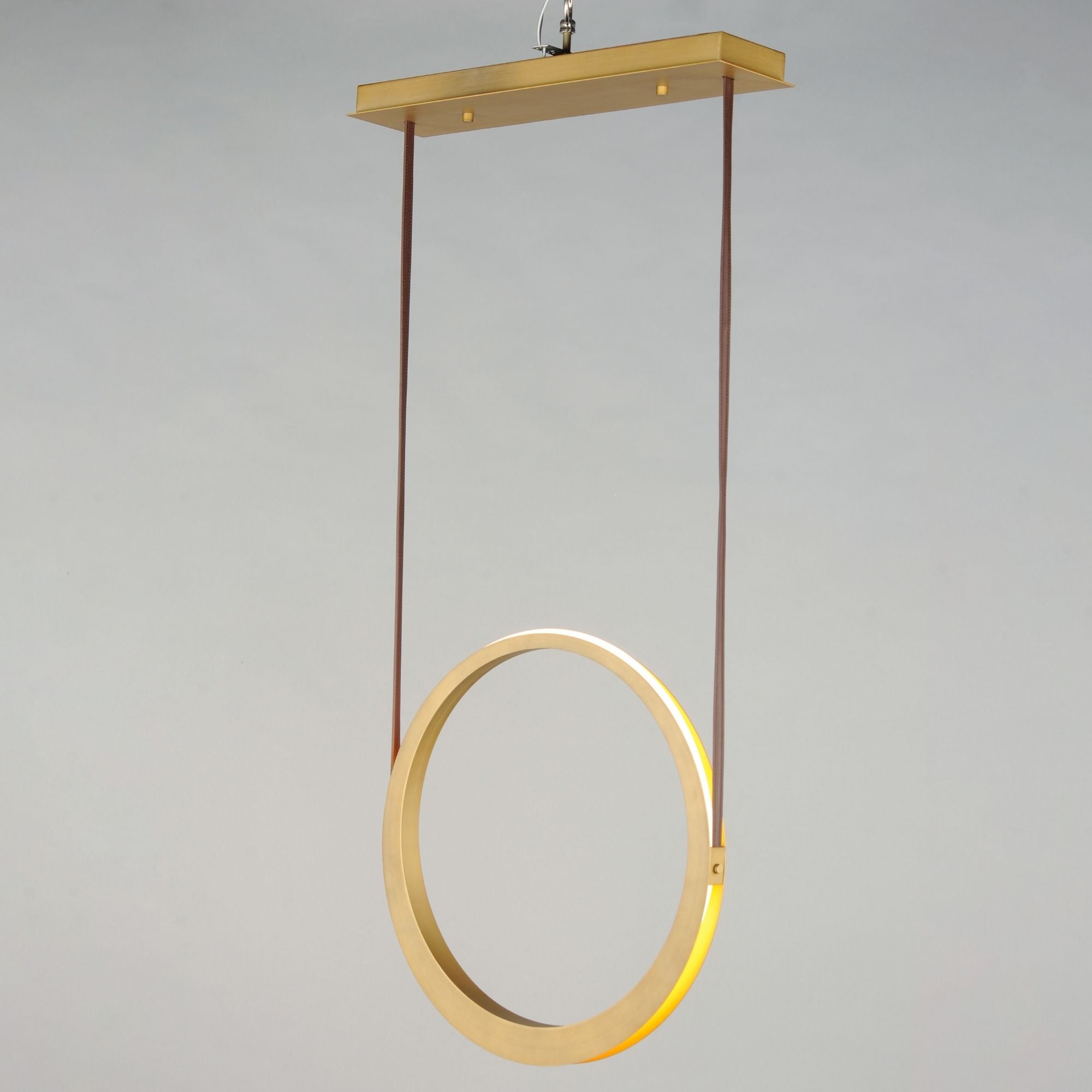 ET2 Lighting - Tether 23" LED Pendant, Natural Aged Brass Finish | Bees Lighting