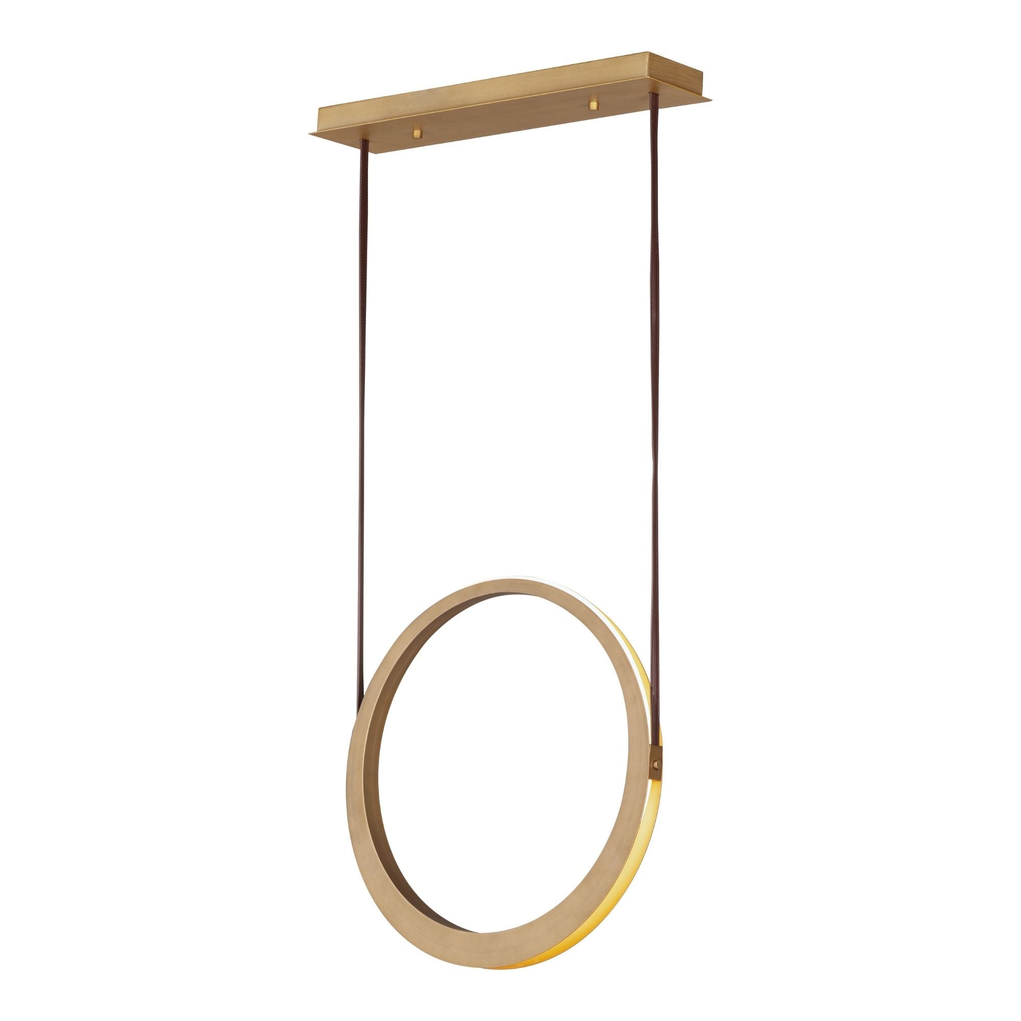 ET2 Lighting - Tether 23" LED Pendant, Natural Aged Brass Finish | Bees Lighting