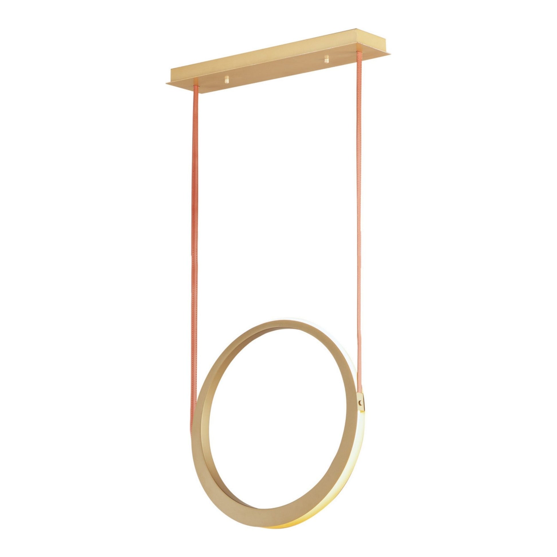 ET2 Lighting - Tether 23" LED Pendant, Natural Aged Brass Finish | Bees Lighting