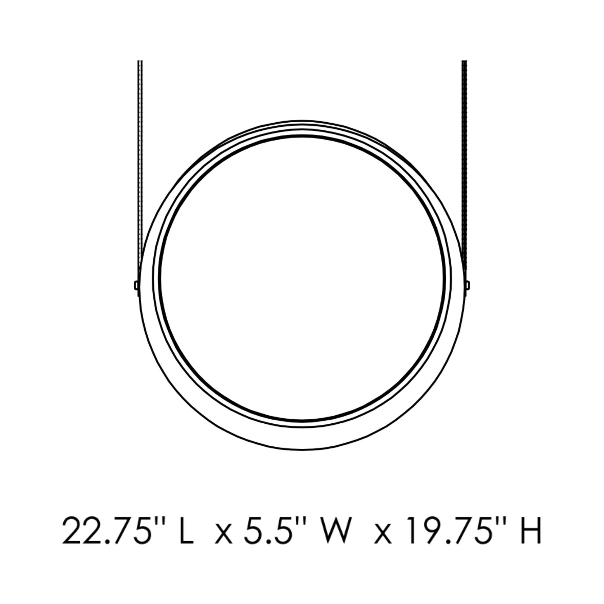 ET2 Lighting - Tether 23" LED Pendant, Natural Aged Brass Finish | Bees Lighting