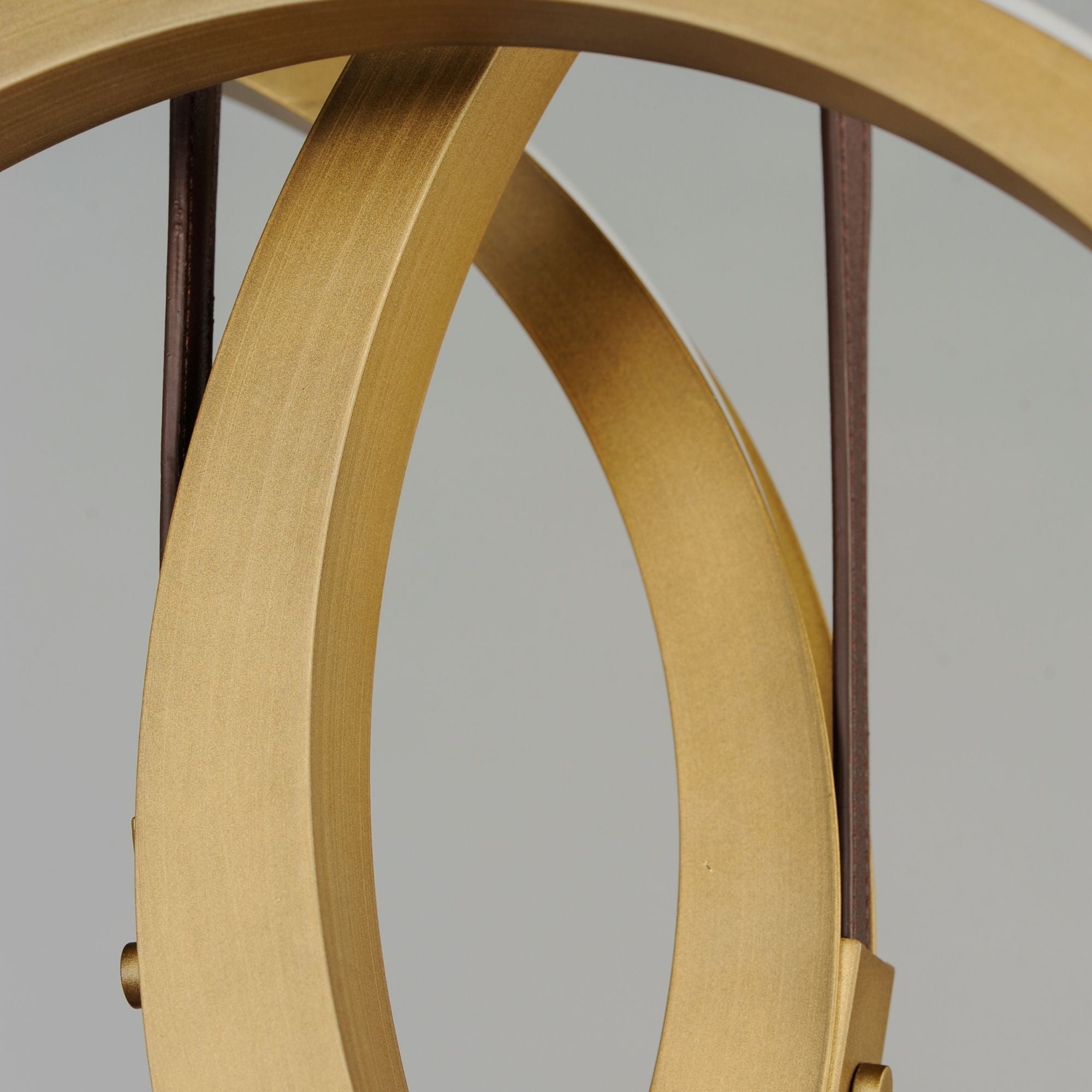 ET2 Lighting - Tether 34" 3-Light Linear LED Pendant, Natural Aged Brass Finish | Bees Lighting