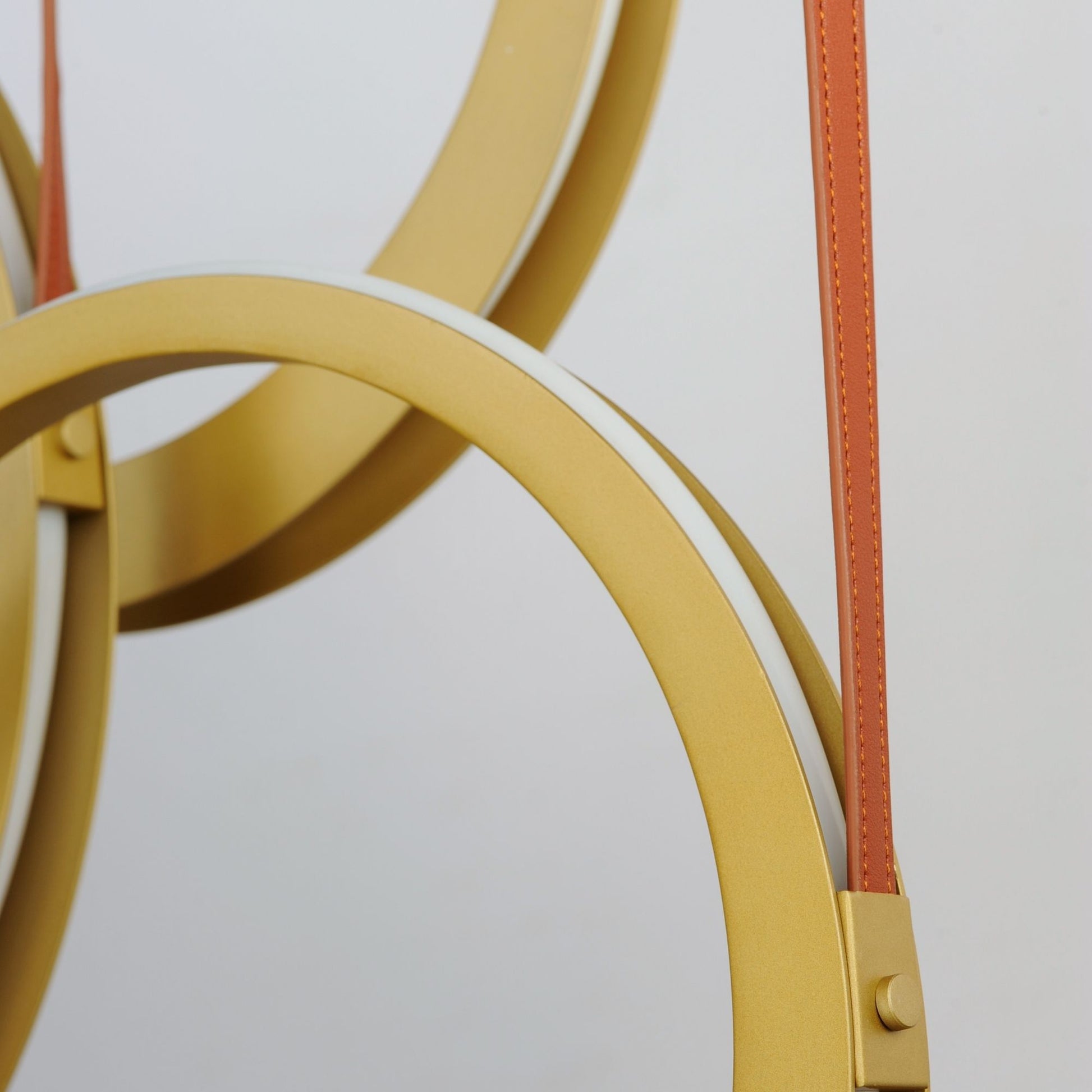 ET2 Lighting - Tether 34" 3-Light Linear LED Pendant, Natural Aged Brass Finish | Bees Lighting