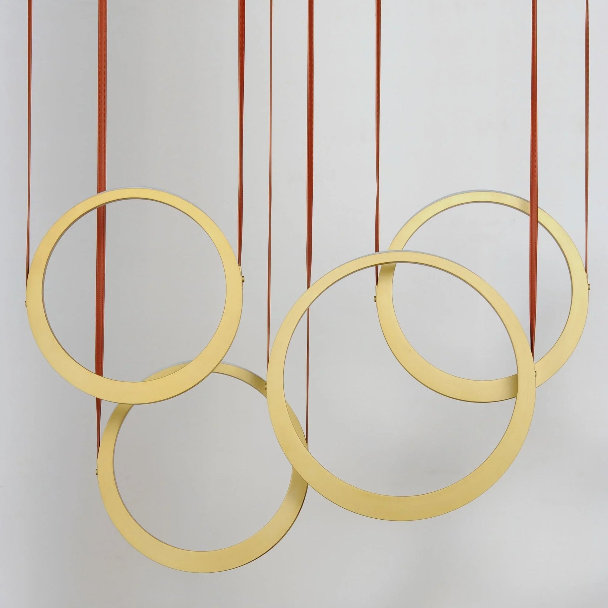 ET2 Lighting - Tether 45" 4-Light Linear LED Pendant, Natural Aged Brass Finish | Bees Lighting