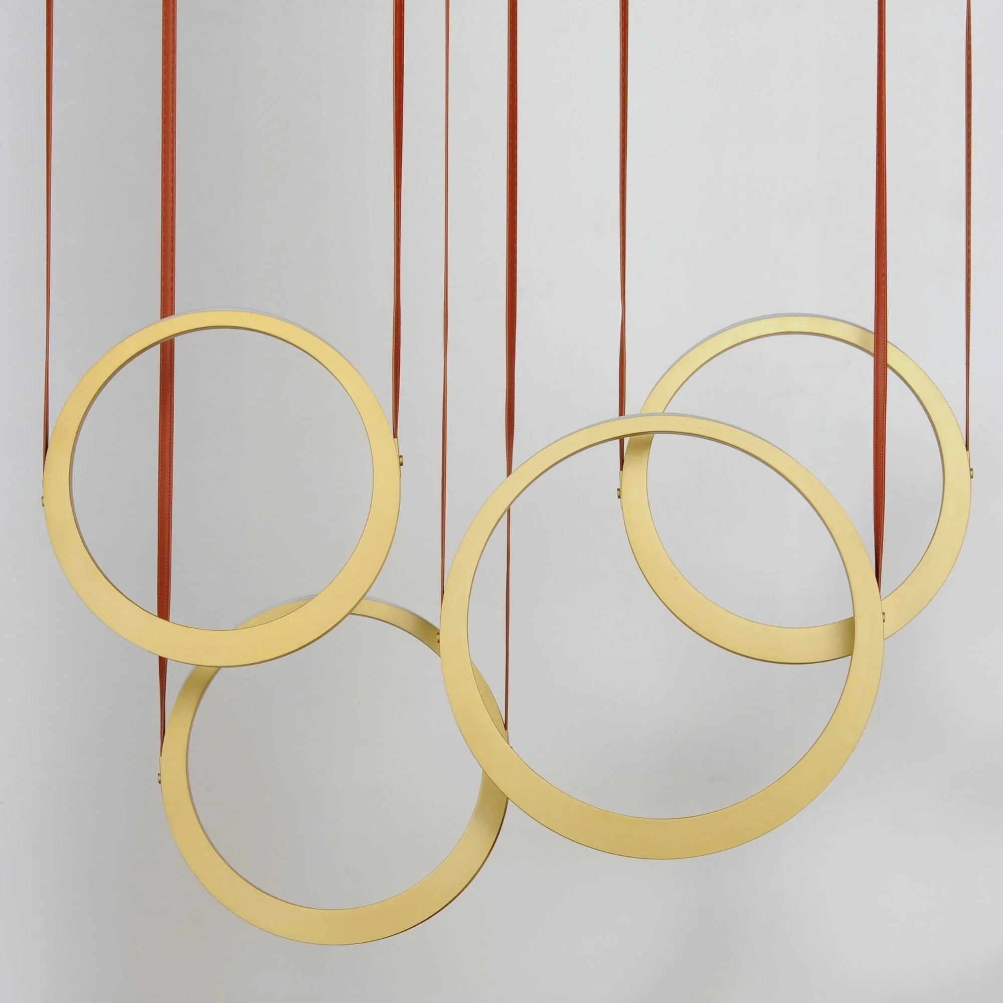 ET2 Lighting - Tether 45" 4-Light Linear LED Pendant, Natural Aged Brass Finish | Bees Lighting