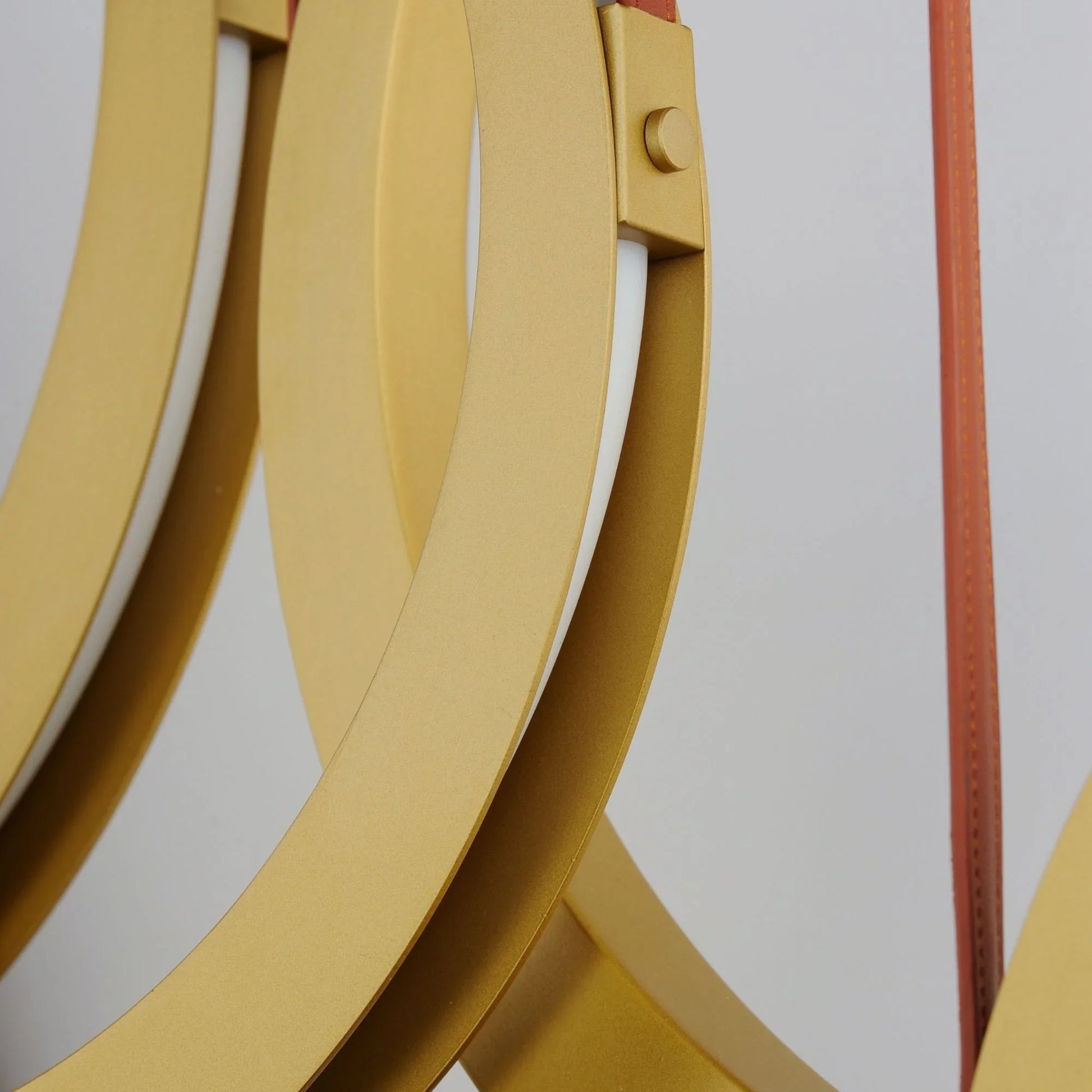 ET2 Lighting - Tether 59" 5-Light Linear LED Pendant, Natural Aged Brass Finish | Bees Lighting