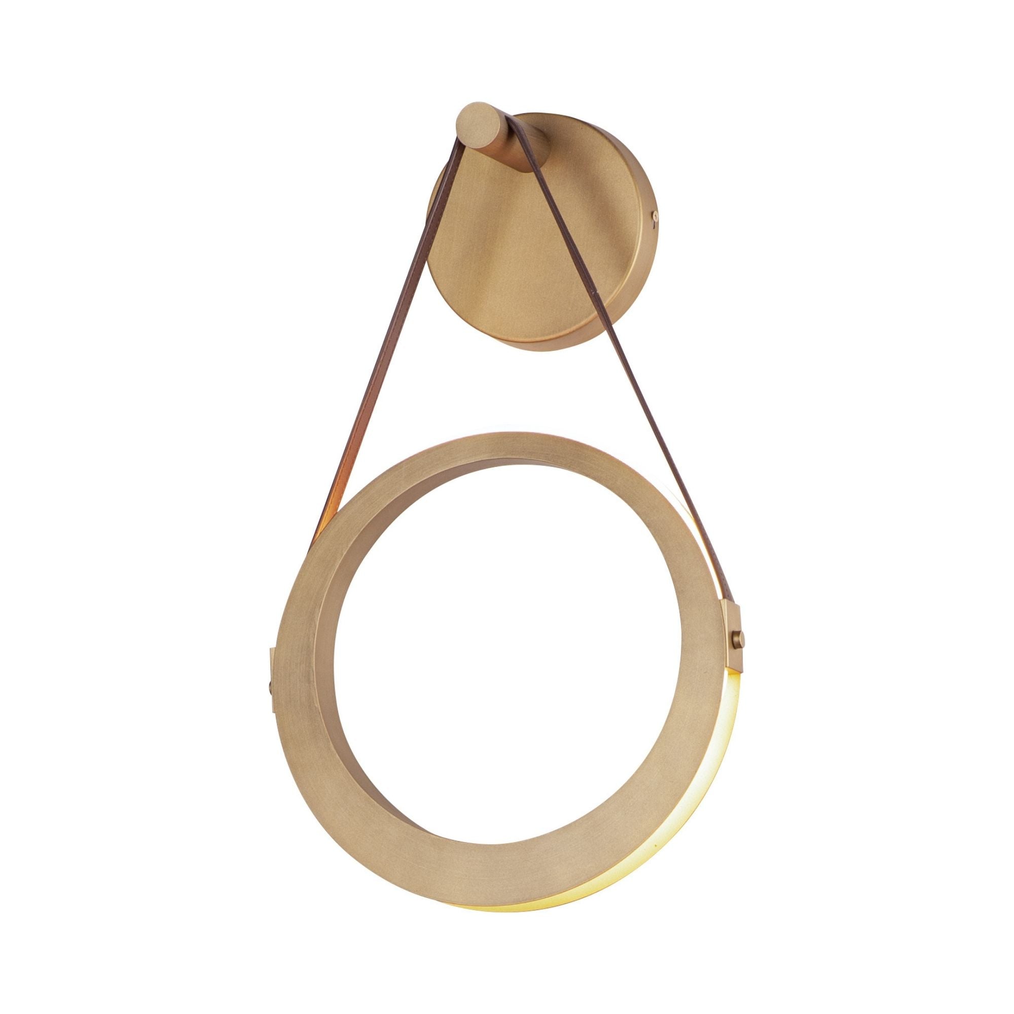 Tether 21" LED Wall Sconce, Natural Aged Brass Finish