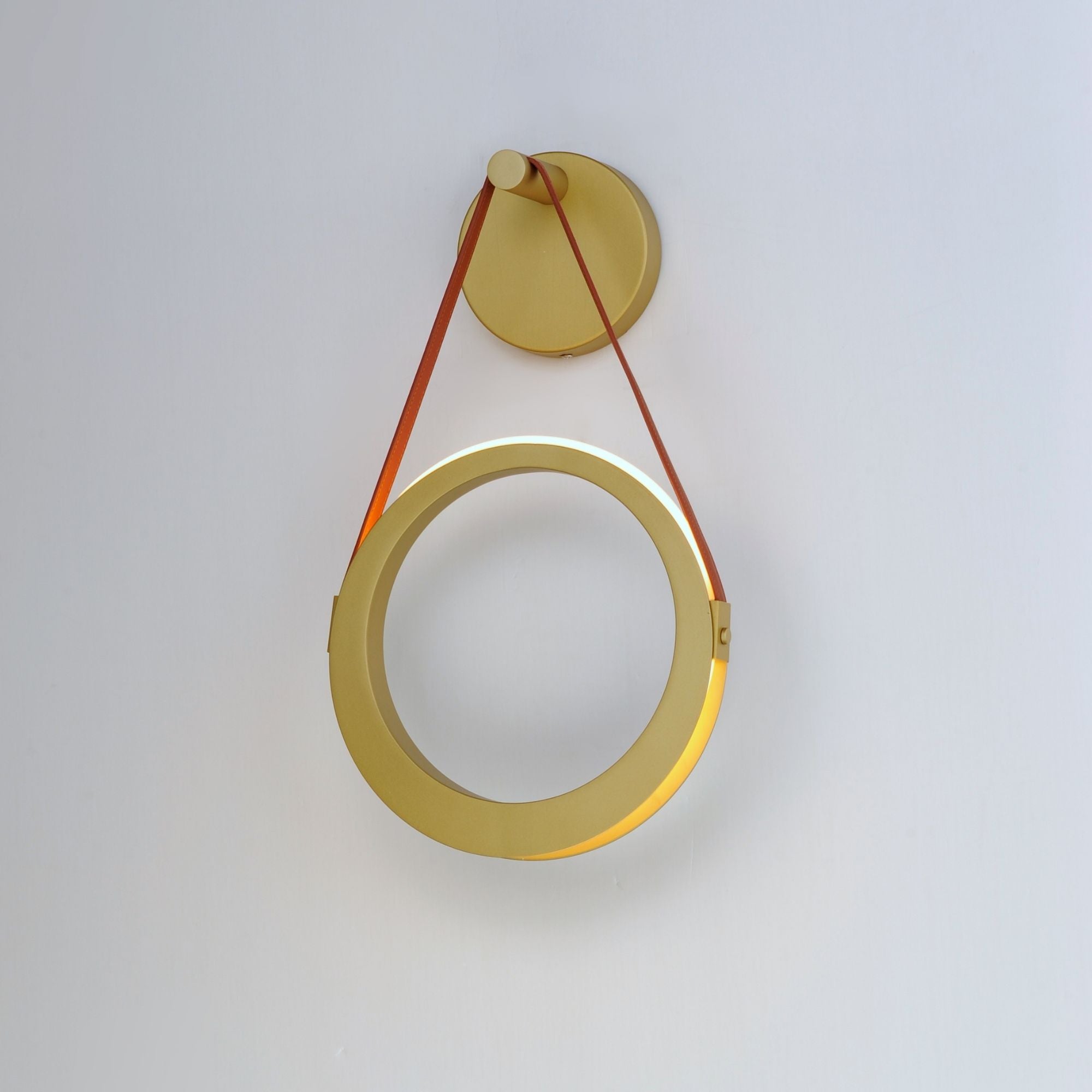 Tether 21" LED Wall Sconce, Natural Aged Brass Finish