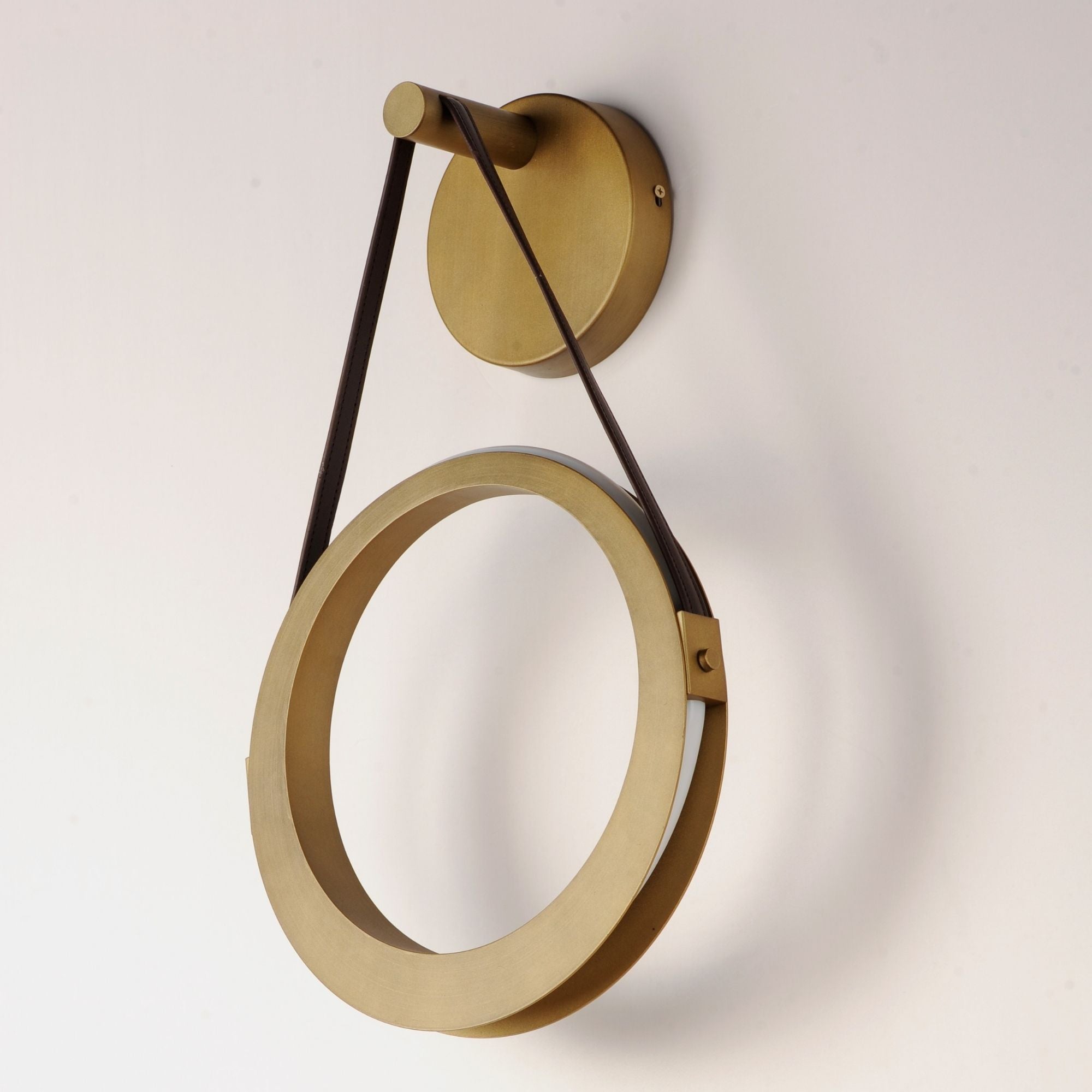 Tether 21" LED Wall Sconce, Natural Aged Brass Finish