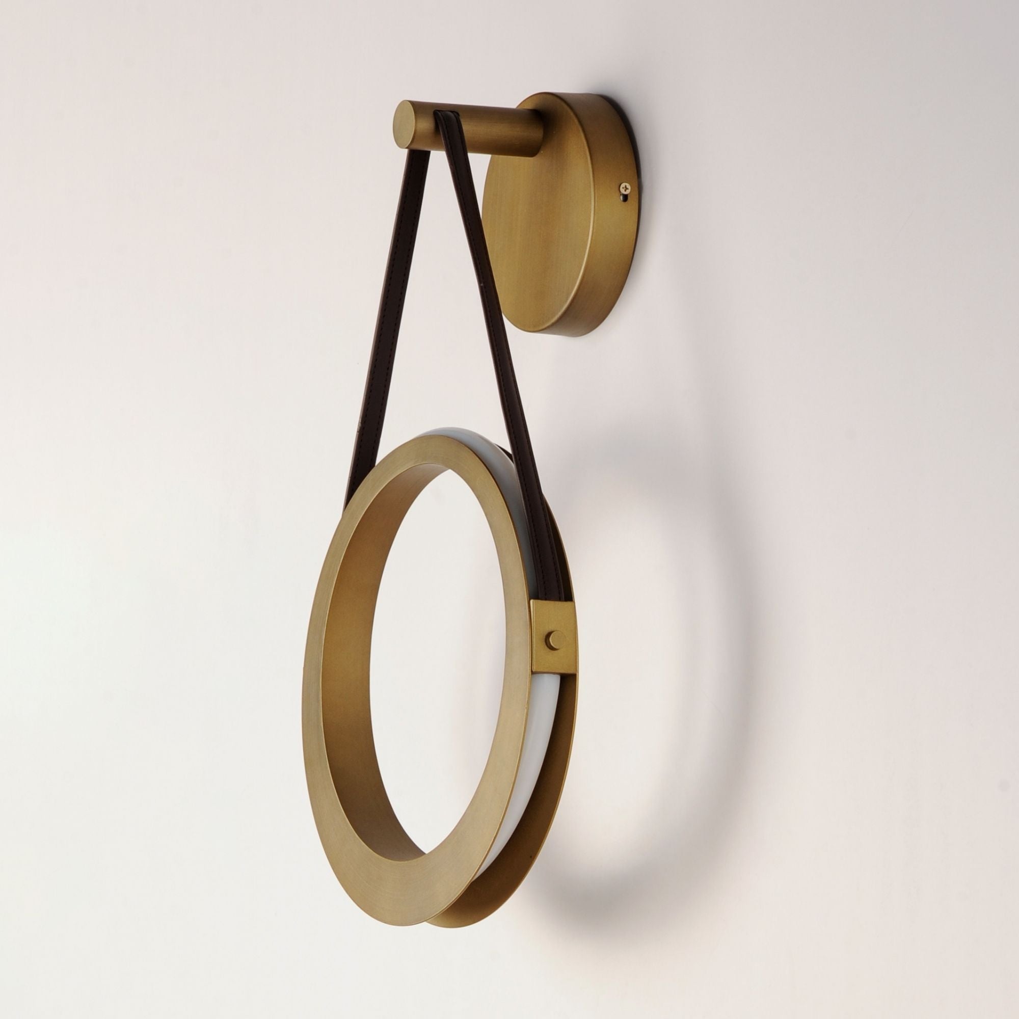 Tether 21" LED Wall Sconce, Natural Aged Brass Finish