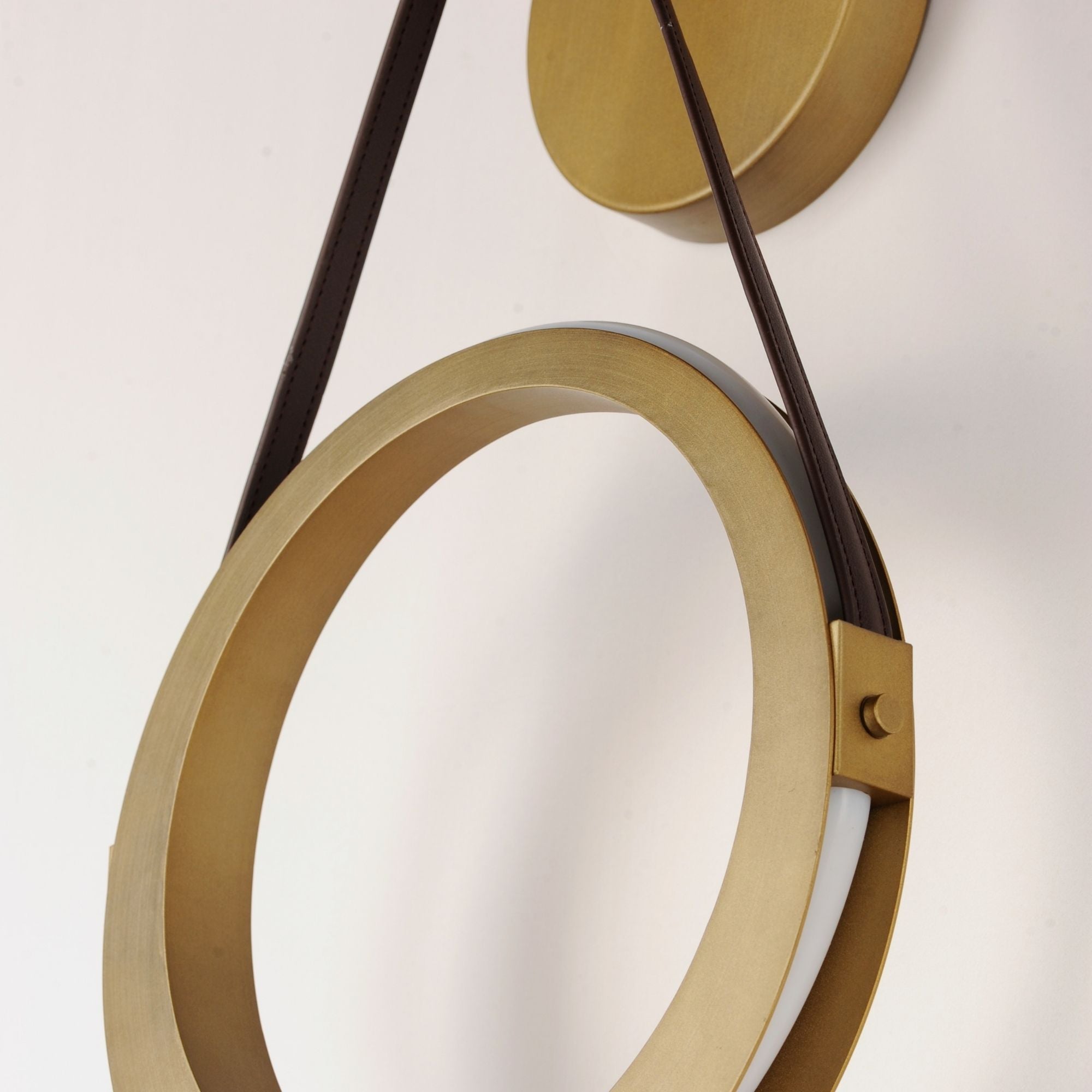 Tether 21" LED Wall Sconce, Natural Aged Brass Finish