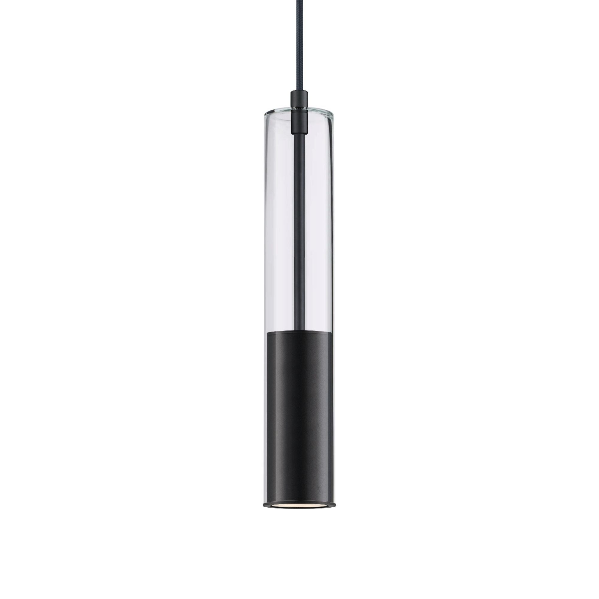 Torch 15" LED Mini Pendant, Black Finish