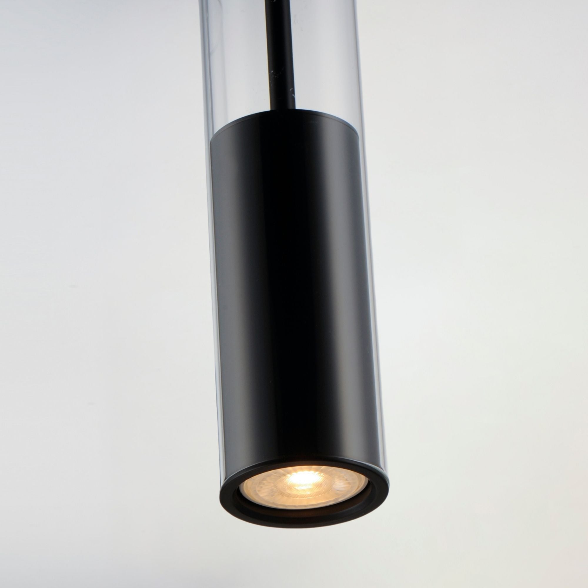 Torch 15" LED Mini Pendant, Black Finish