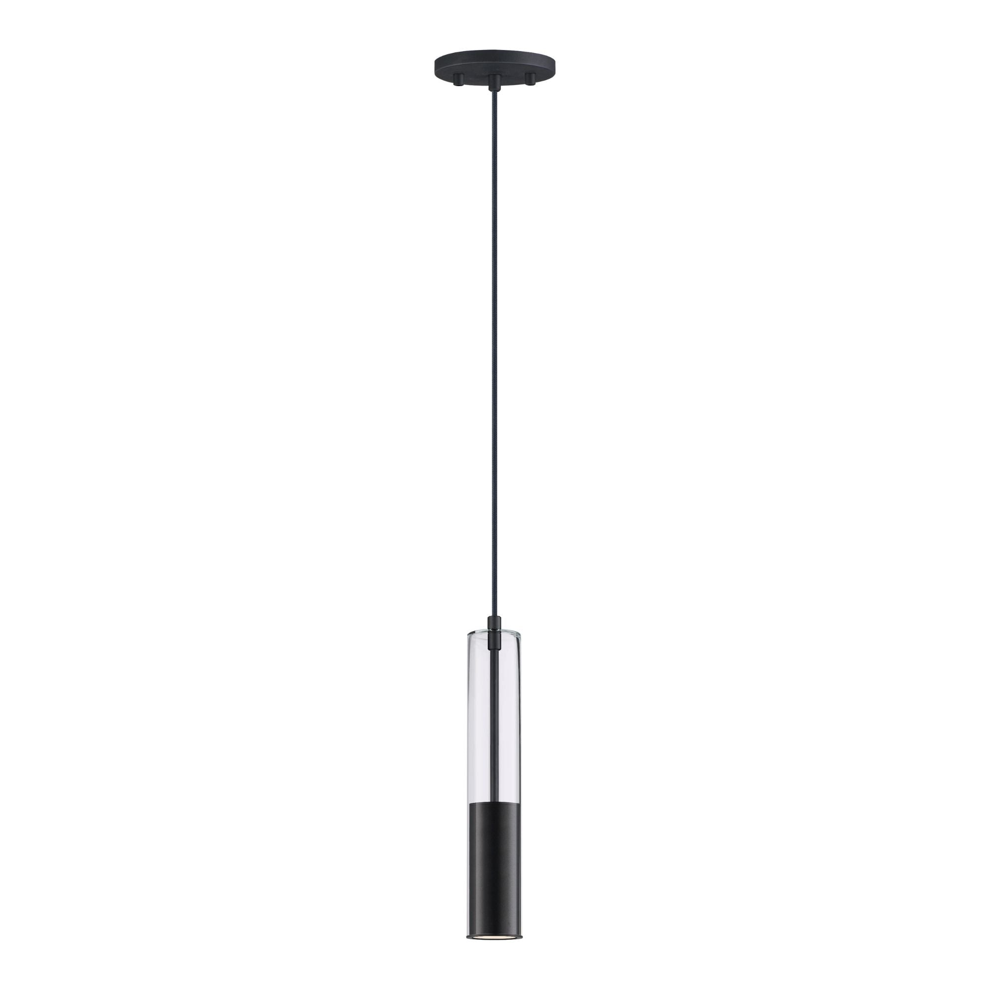 ET2 Lighting - Torch 15" LED Mini Pendant, Black Finish | Bees Lighting