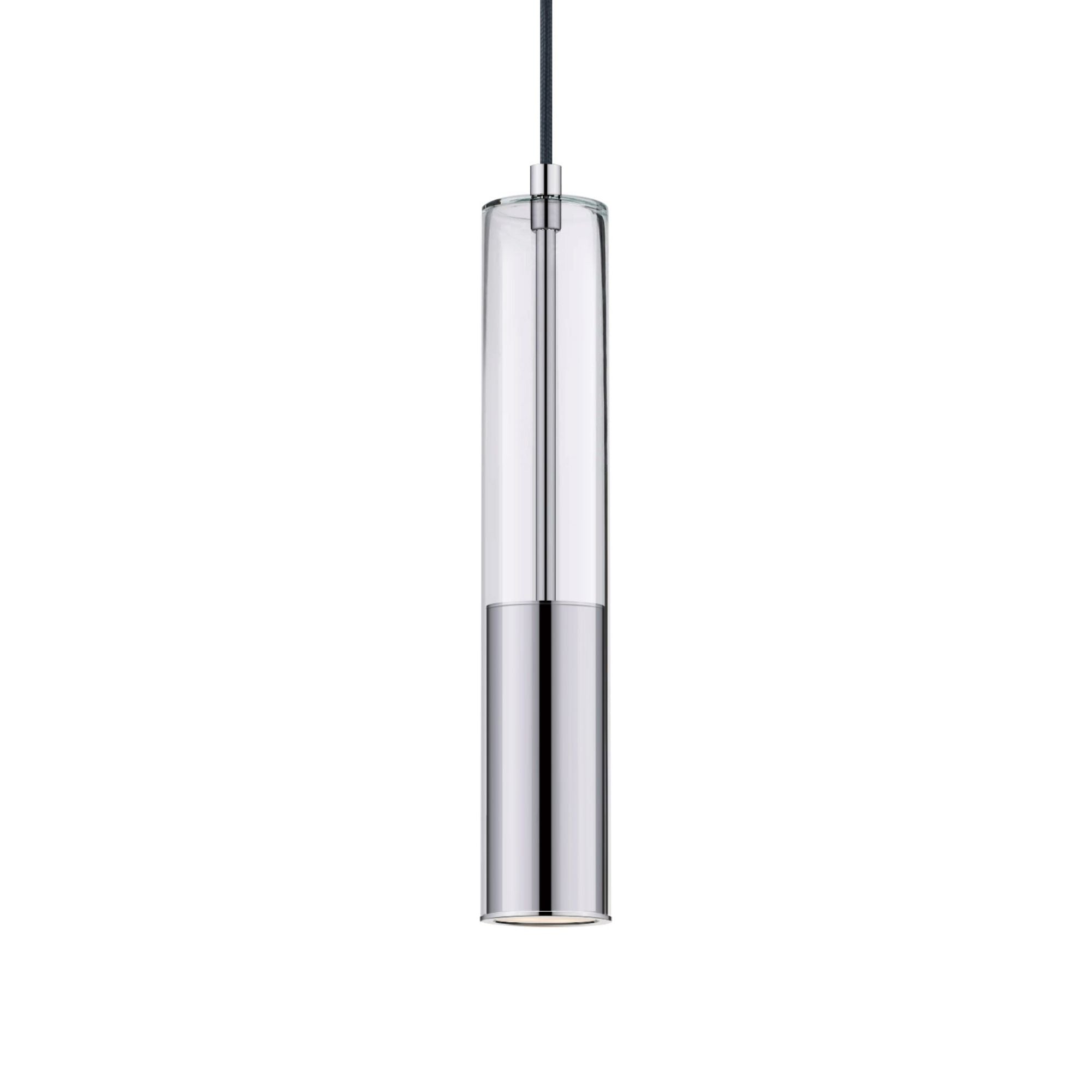 Torch 15" LED Mini Pendant, Polished Chrome Finish