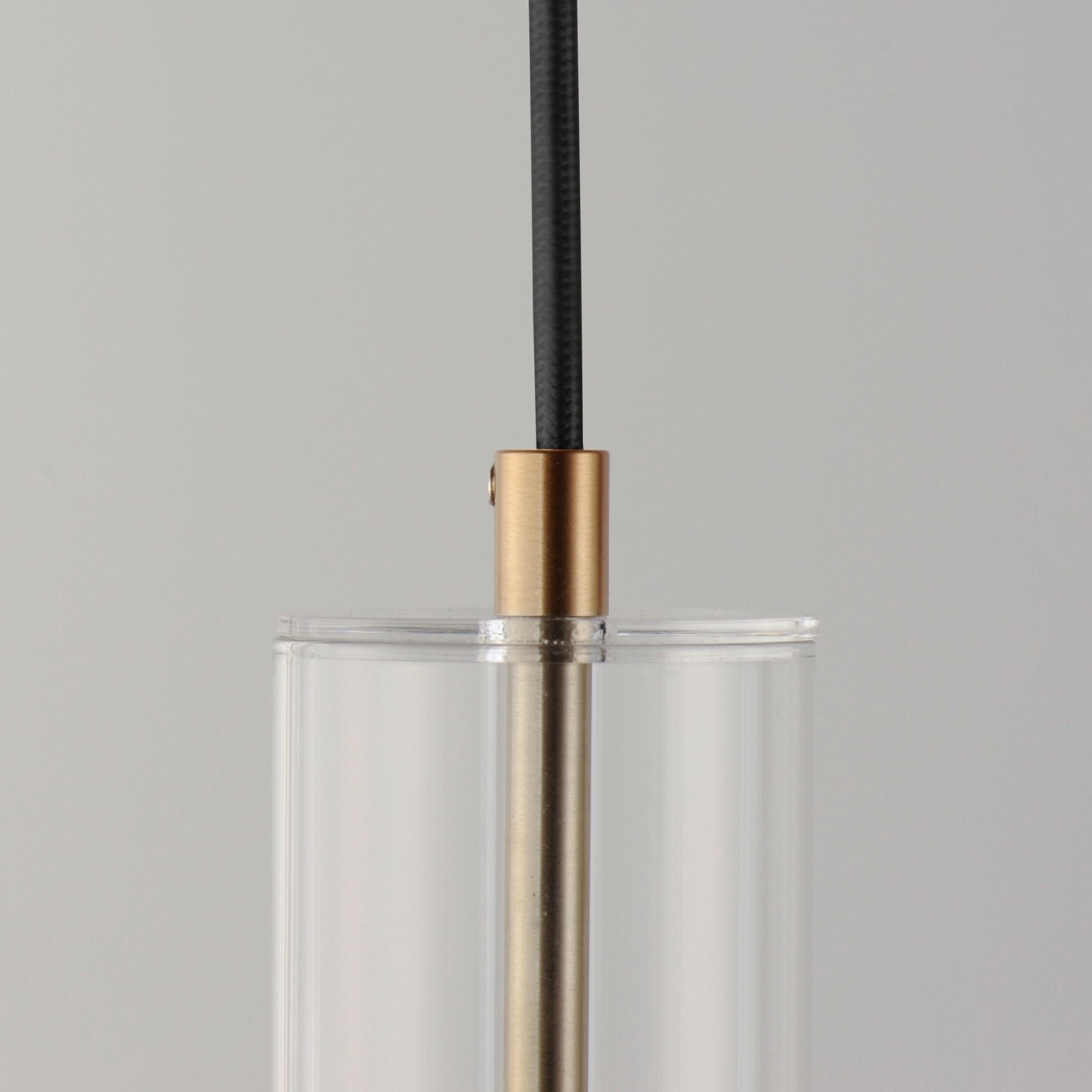 Torch 15" LED Mini Pendant, Satin Brass Finish