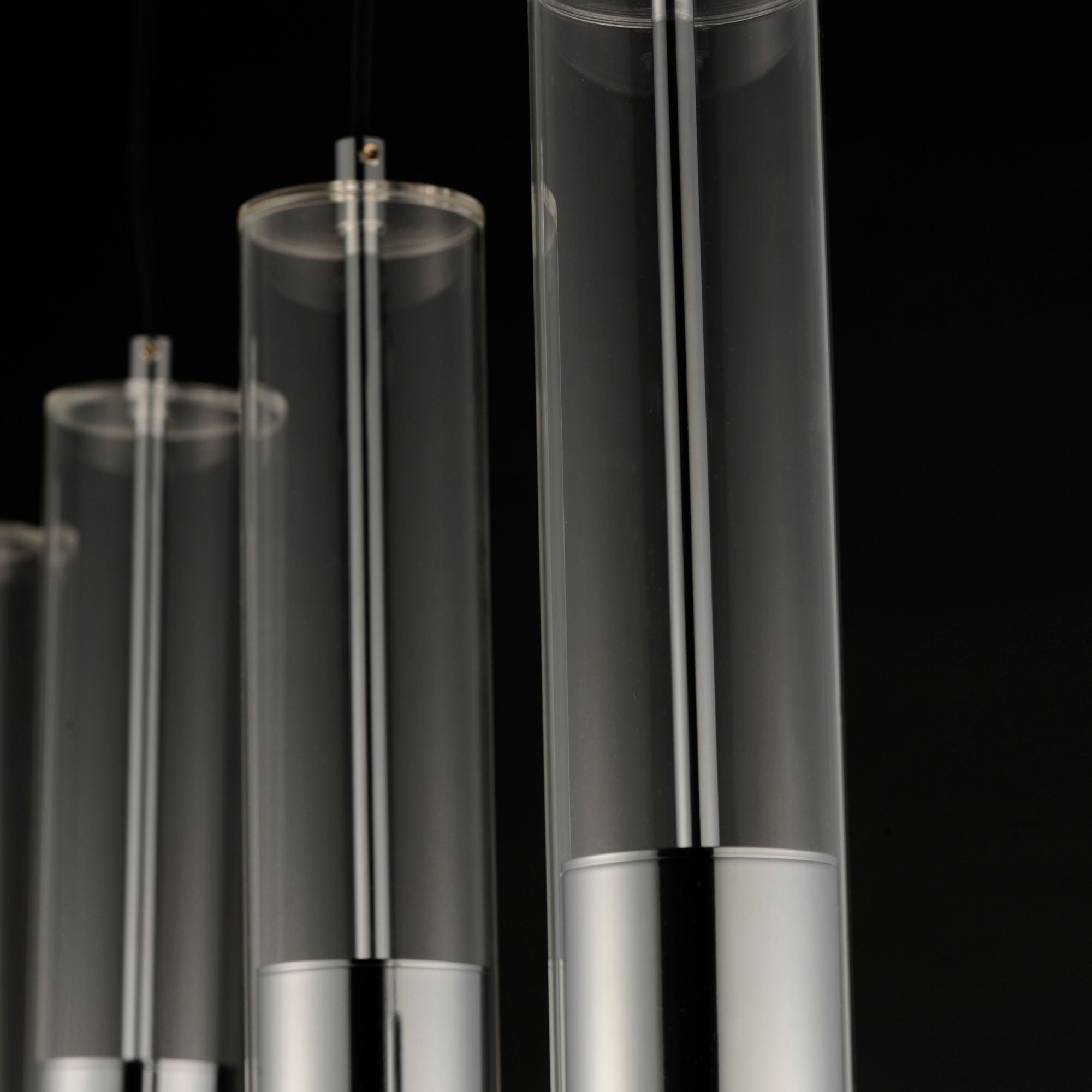 Torch 28" 4-Light Linear LED Pendant, Polished Chrome Finish