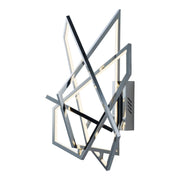 ET2 Lighting - Trapezoid 27" LED Wall Sconce, Polished Chrome Finish | Bees Lighting