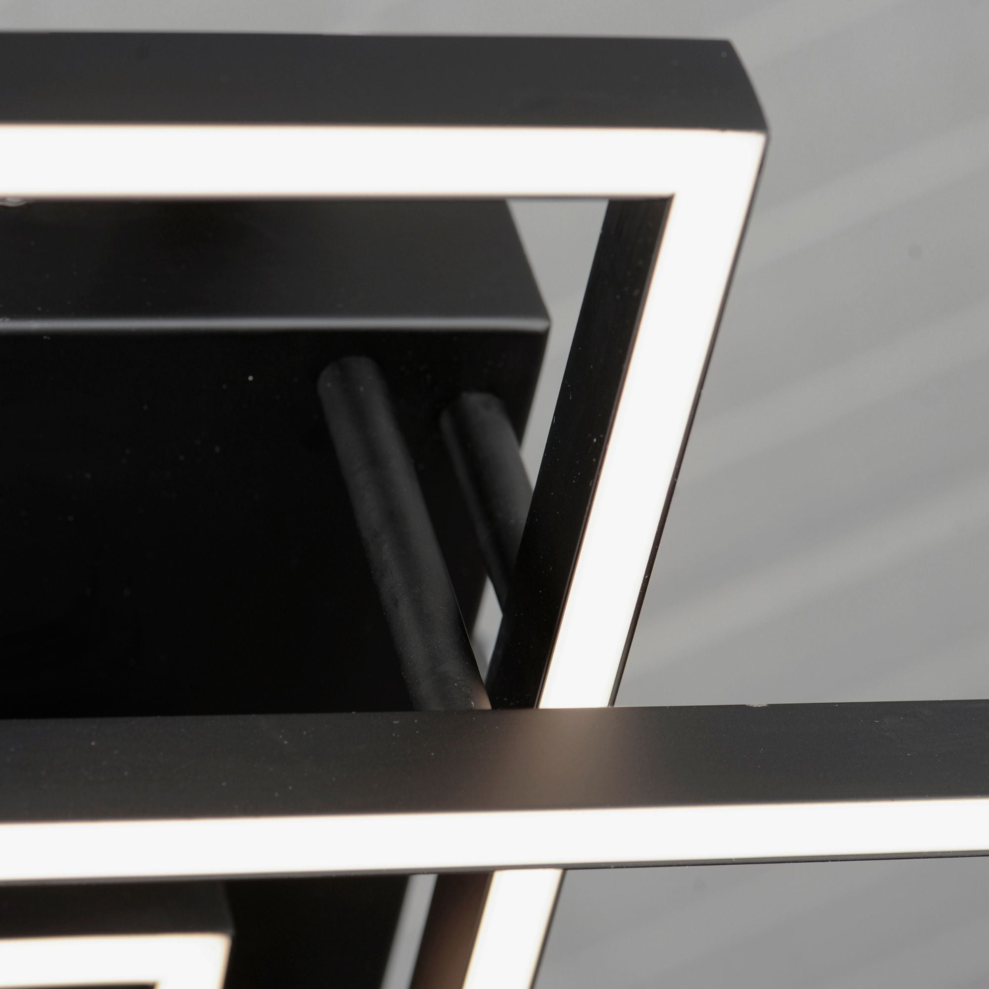 Traverse LED 36" Geometric LED Flush/Wall Mount, Black Finish
