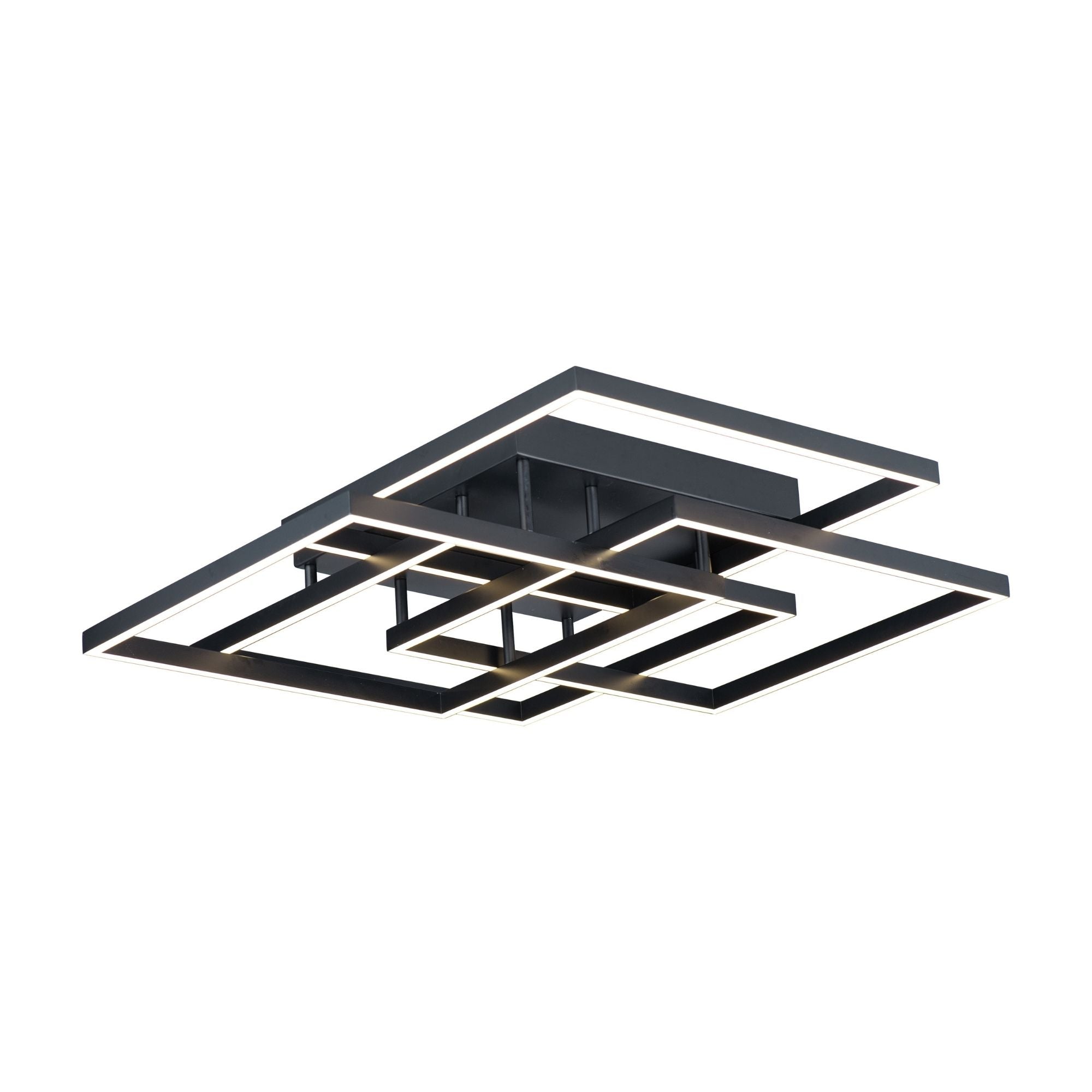 Traverse LED 31" Geometric LED Flush/Wall Mount, Black Finish