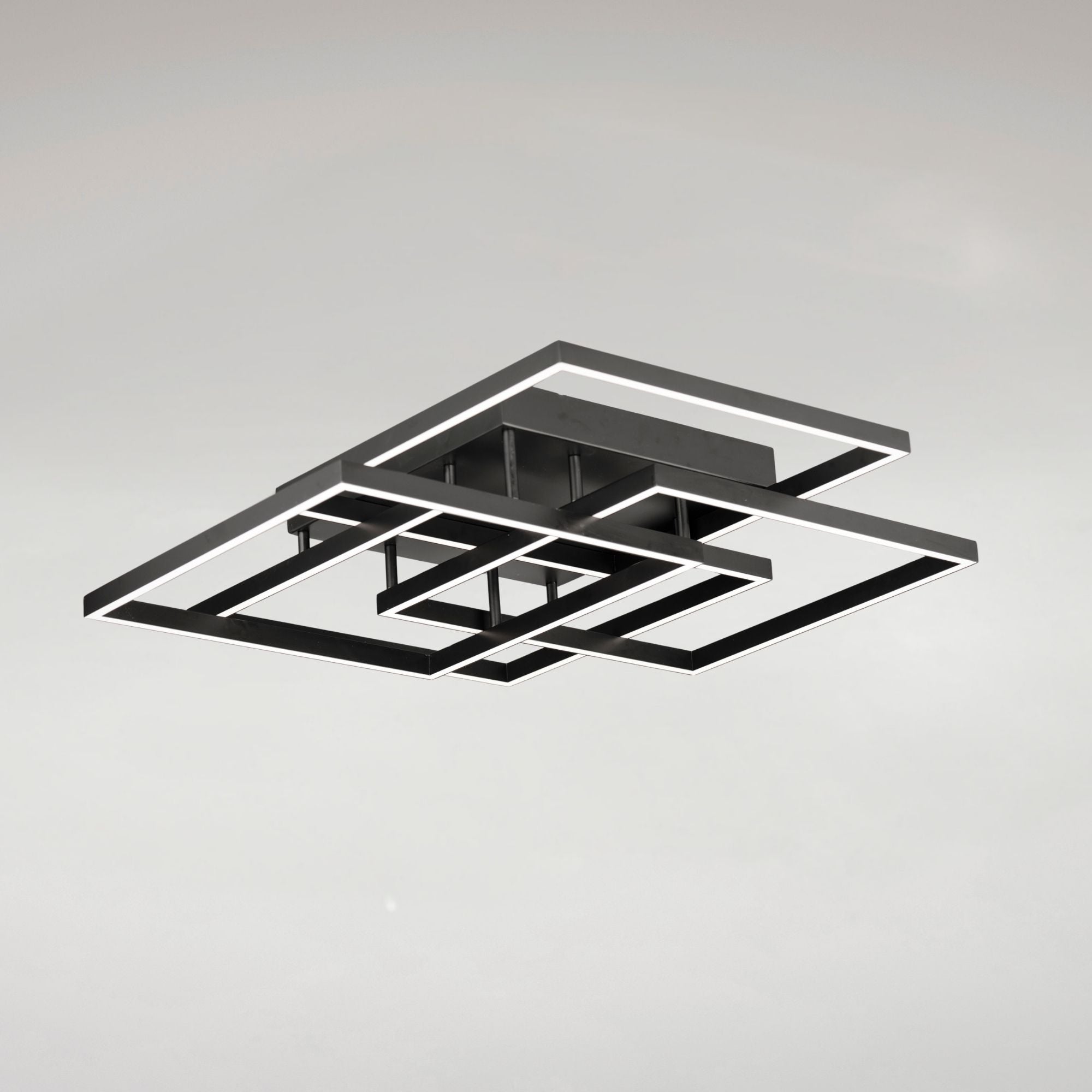 Traverse LED 31" Geometric LED Flush/Wall Mount, Black Finish