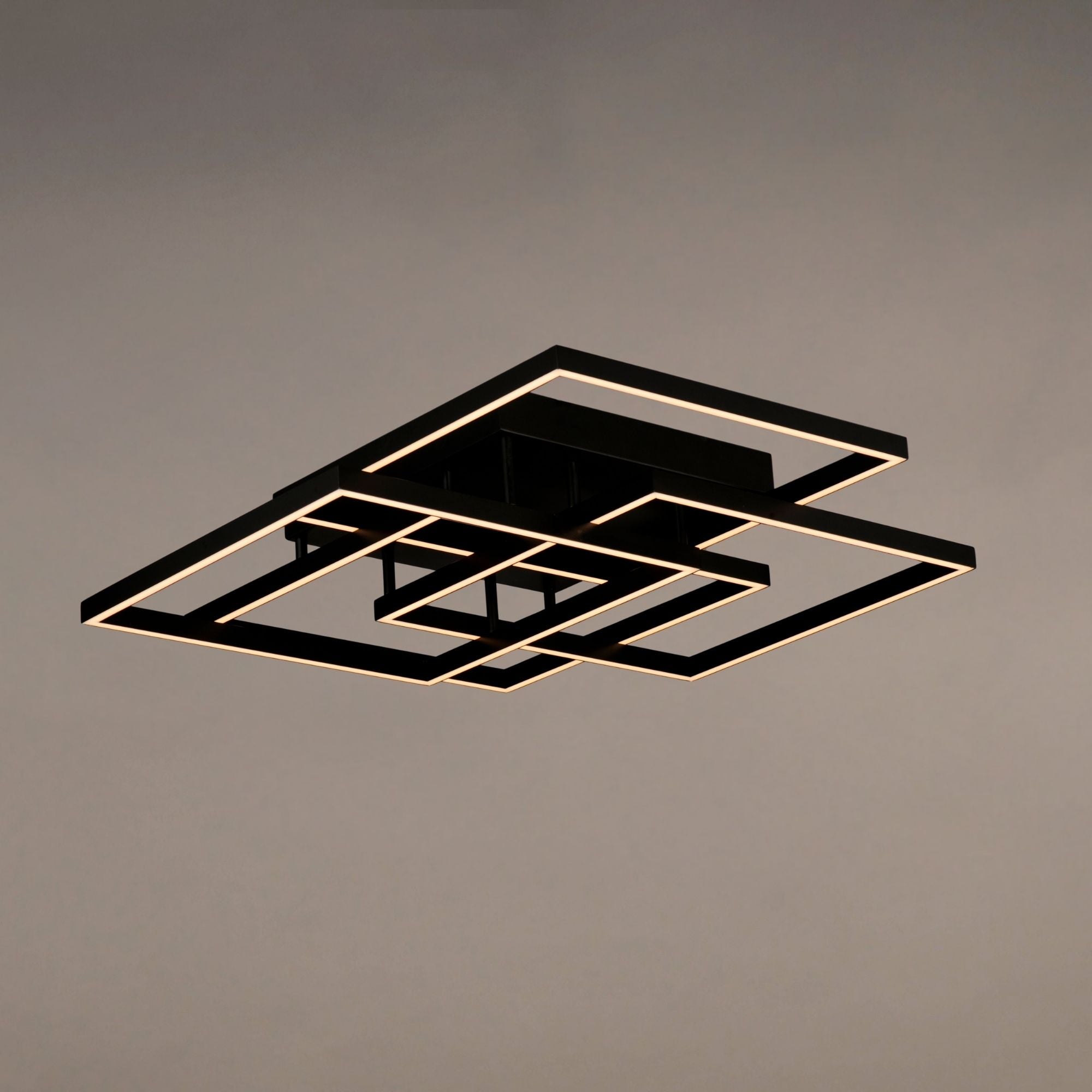 Traverse LED 31" Geometric LED Flush/Wall Mount, Black Finish