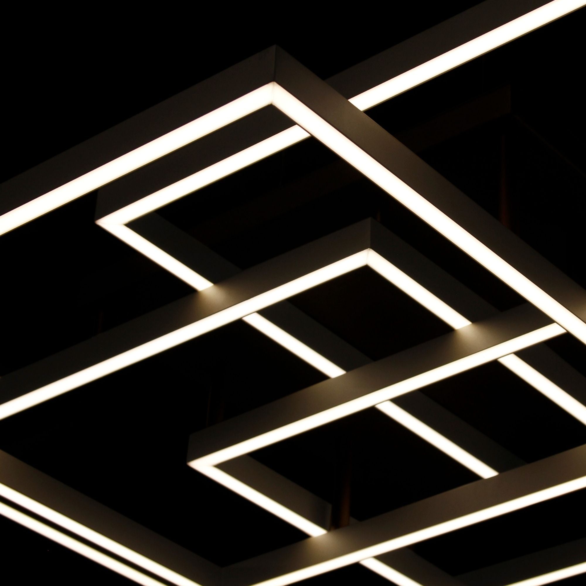 Traverse LED 31" Geometric LED Flush/Wall Mount, Black Finish