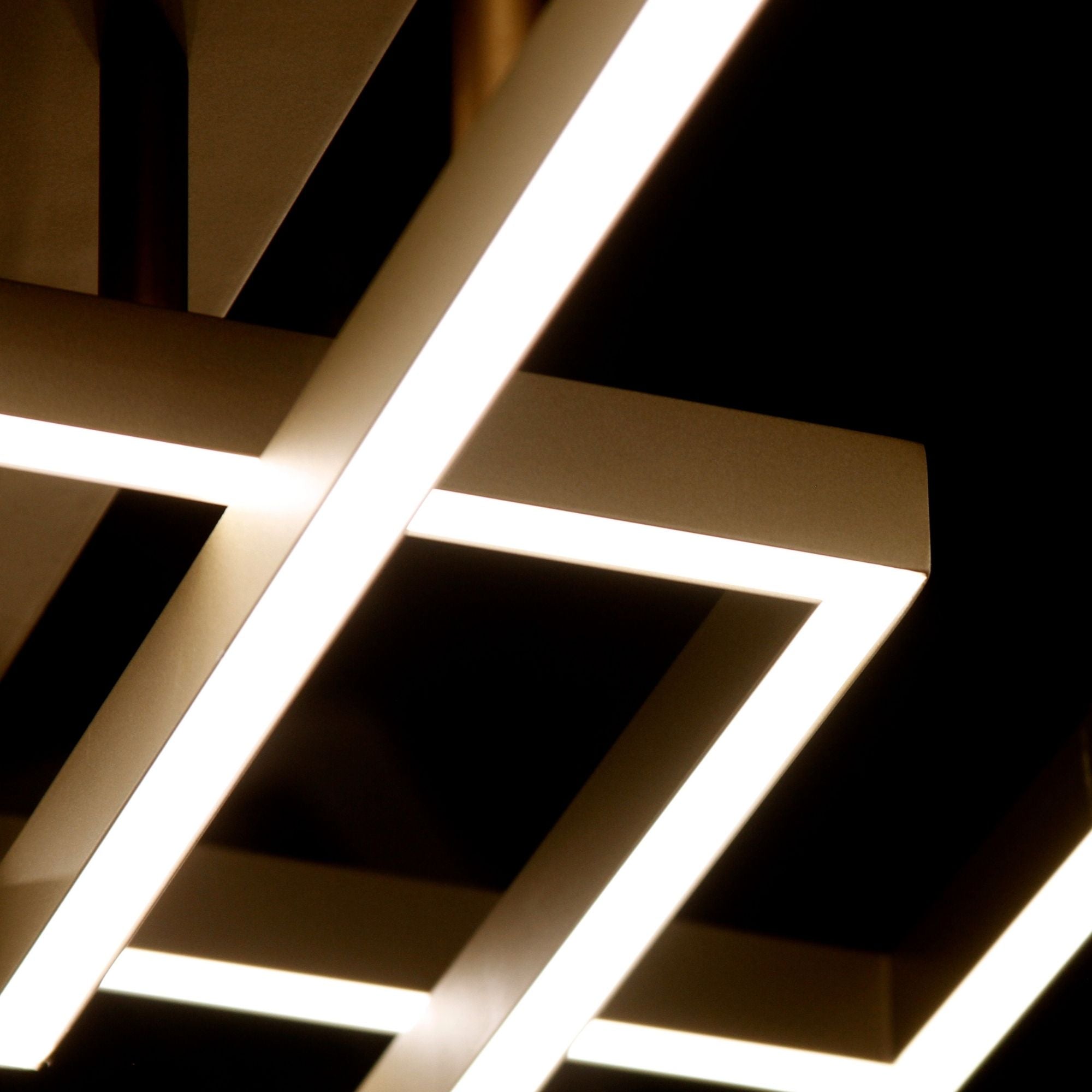 Traverse LED 31" Geometric LED Flush/Wall Mount, Champagne Finish