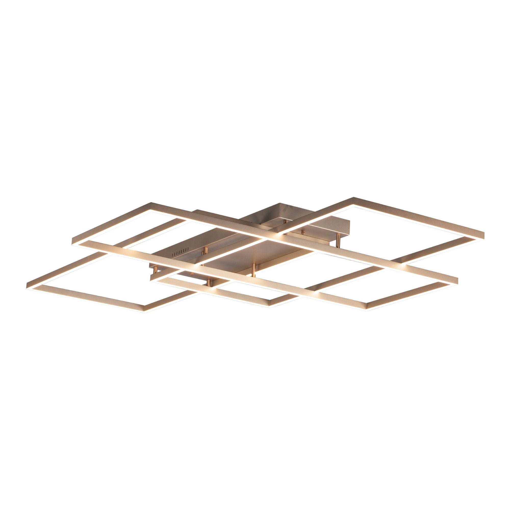 Traverse LED 68" Geometric LED Flush/Wall Mount, Champagne Finish