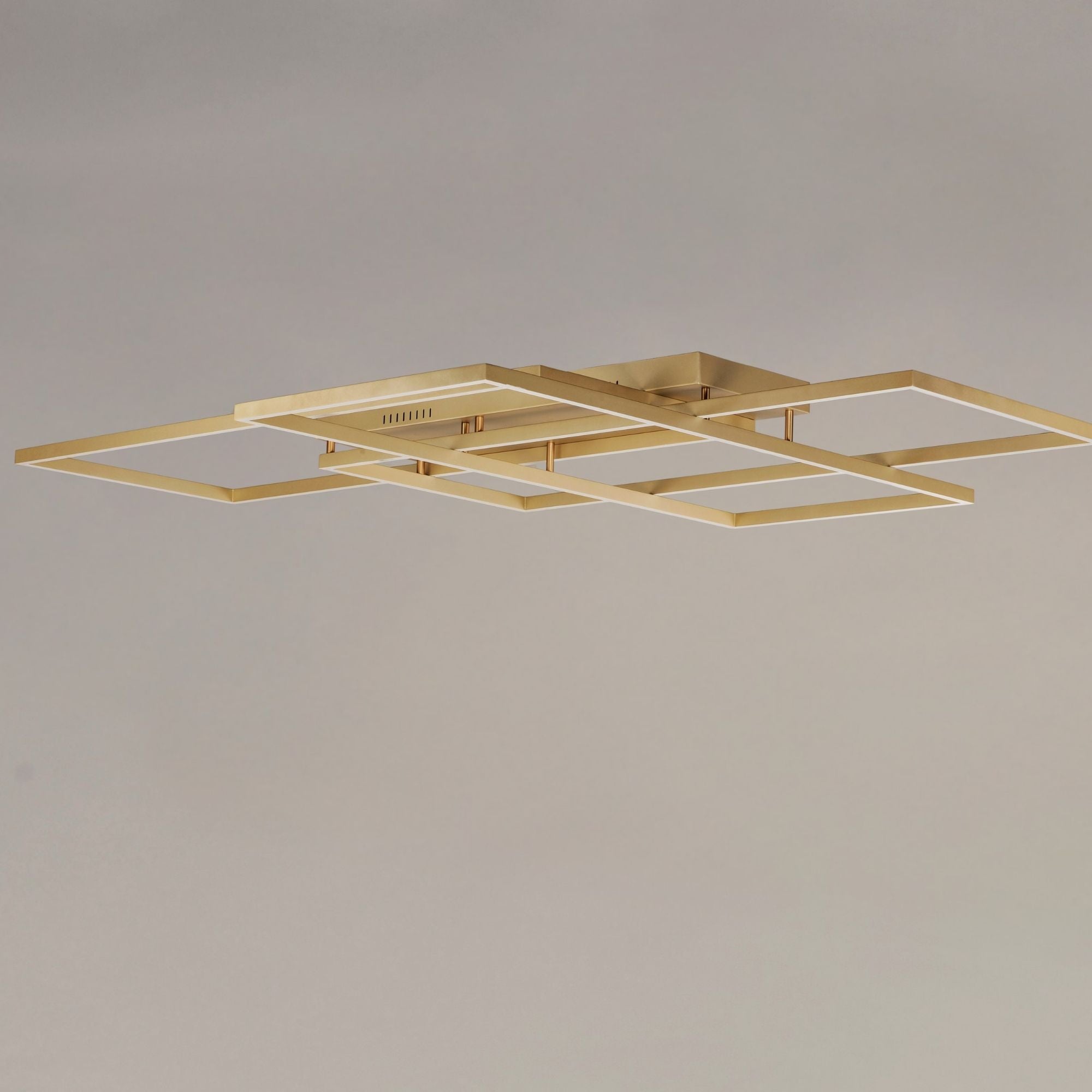Traverse LED 68" Geometric LED Flush/Wall Mount, Champagne Finish