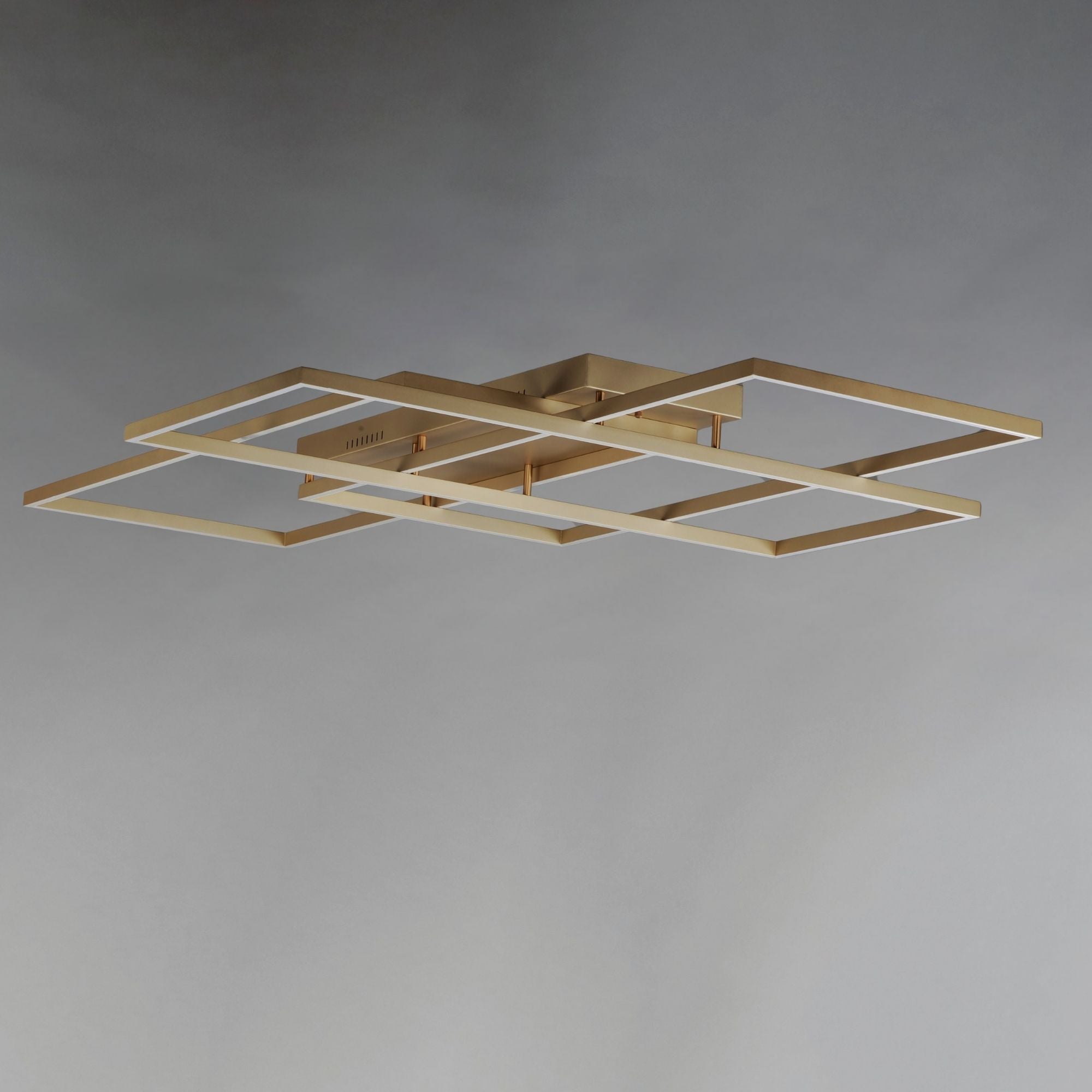 Traverse LED 68" Geometric LED Flush/Wall Mount, Champagne Finish