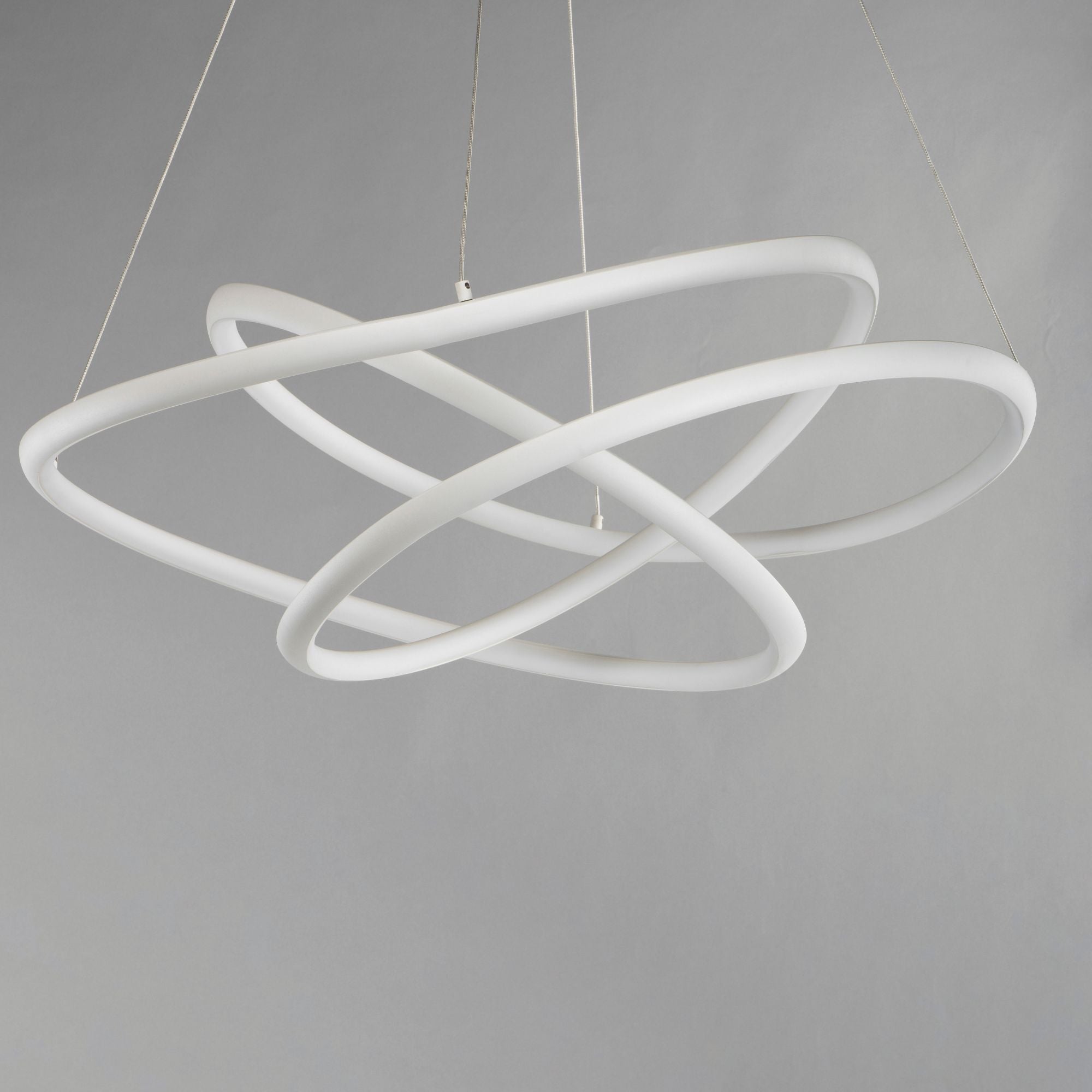 ET2 Lighting - Twisted 32" LED Pendant, Matte White Finish | Bees Lighting