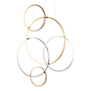 Union 47" 5-Light LED Pendant, Multi-Plated Finish