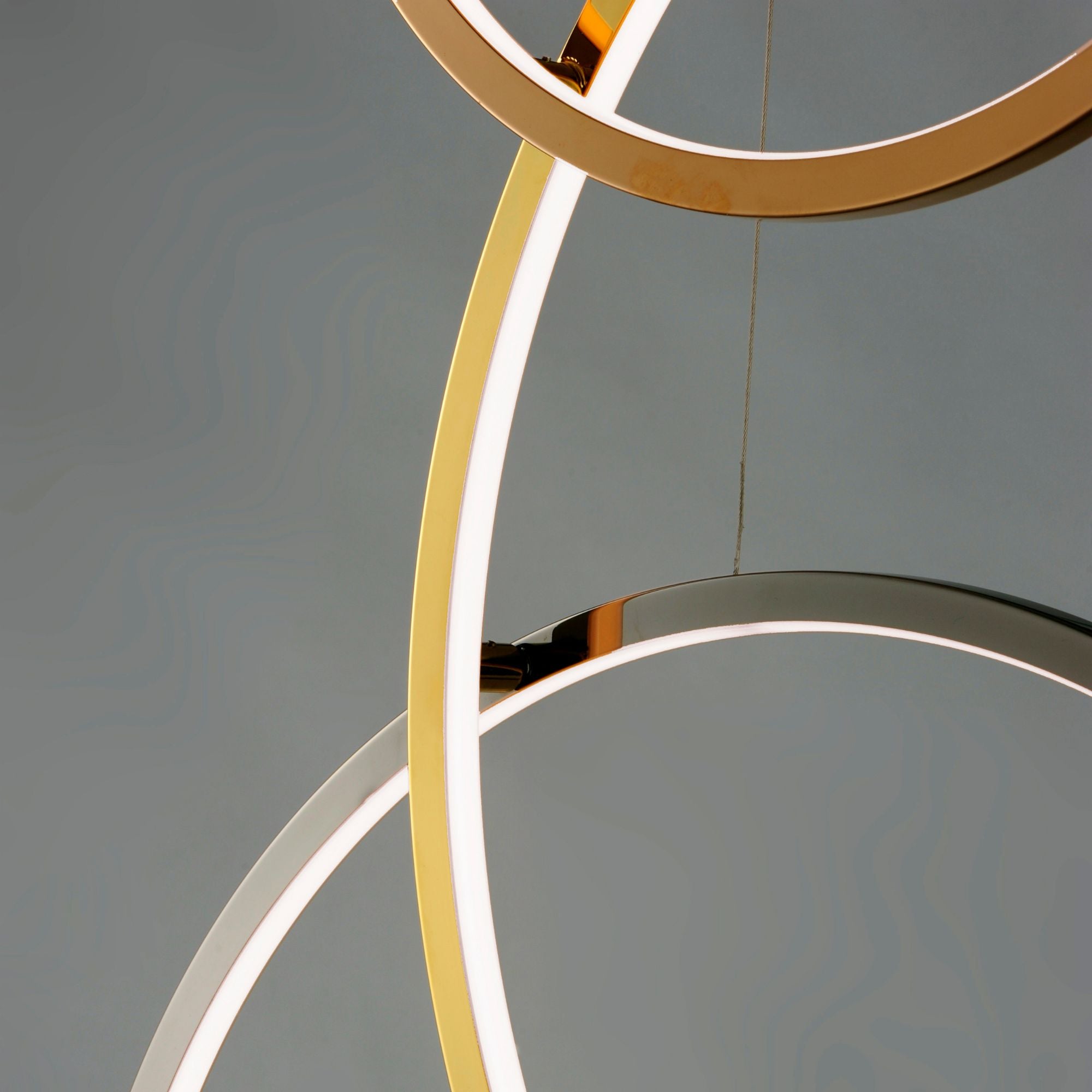 Union 47" 5-Light LED Pendant, Multi-Plated Finish