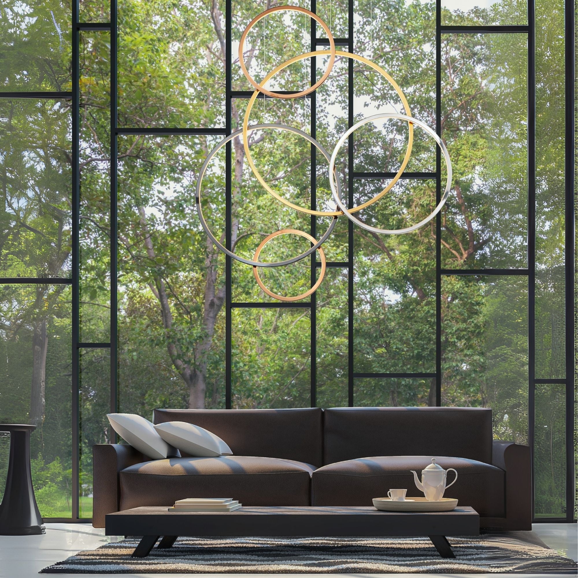 ET2 Union 39.5 in. 5-Light Pendant, Multi-Plated