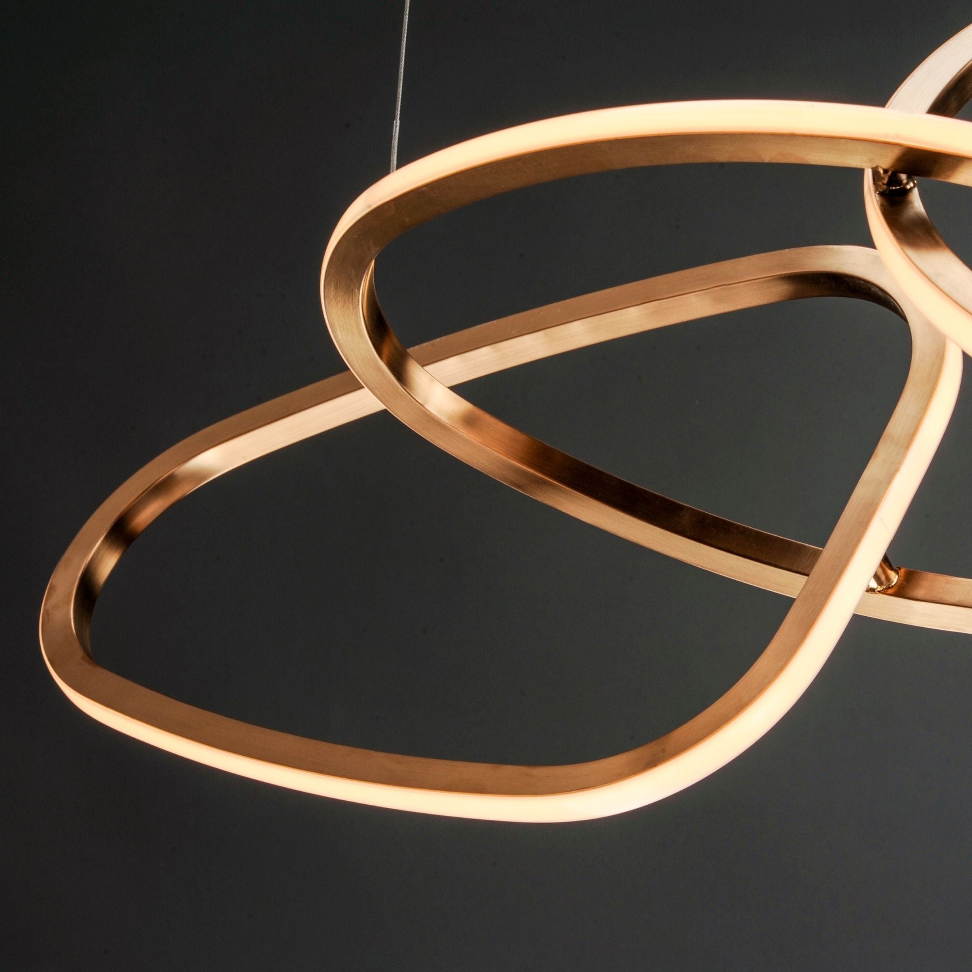 ET2 Lighting - Unity 55" Linear LED Pendant, Brushed Champagne Finish | Bees Lighting