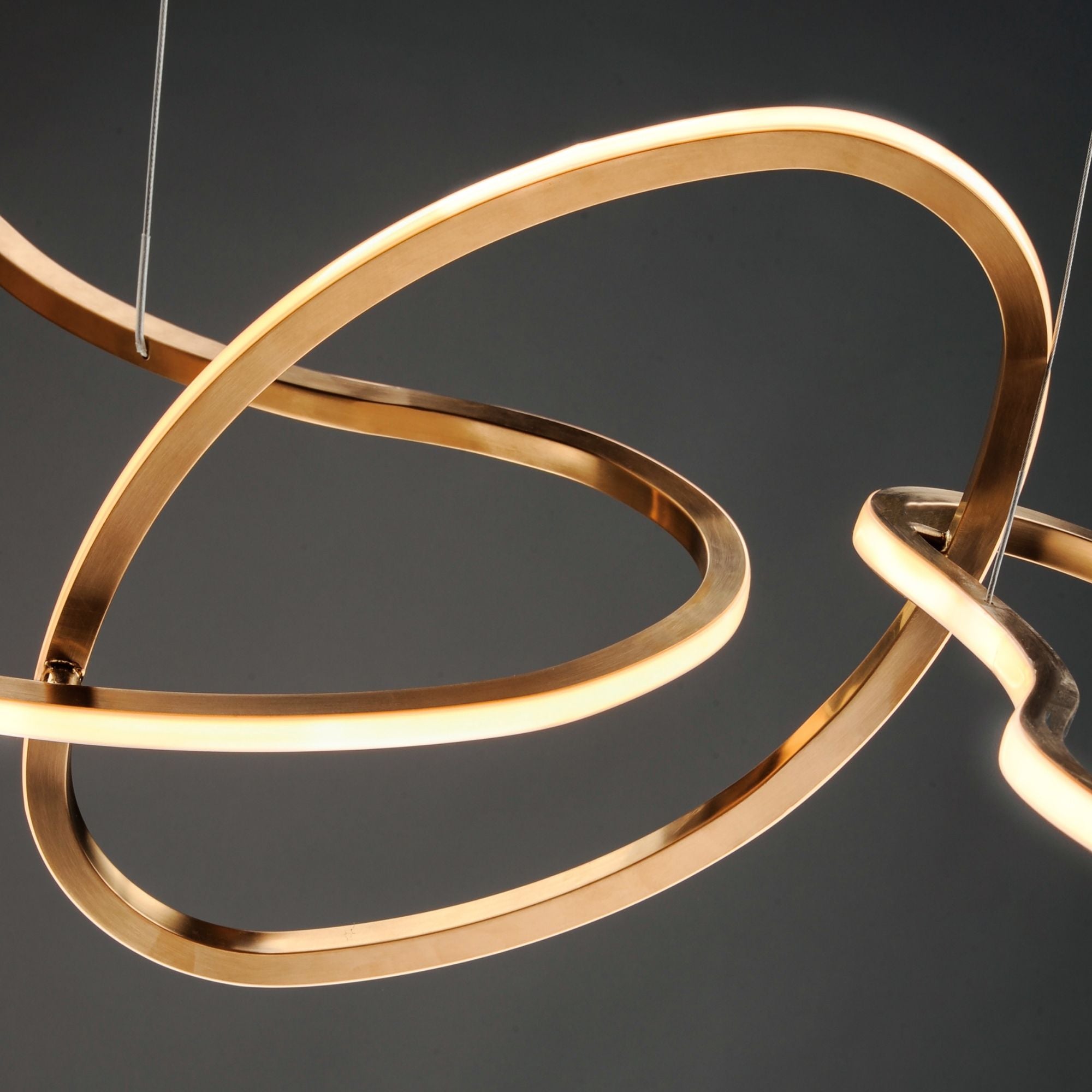 ET2 Lighting - Unity 55" Linear LED Pendant, Brushed Champagne Finish | Bees Lighting