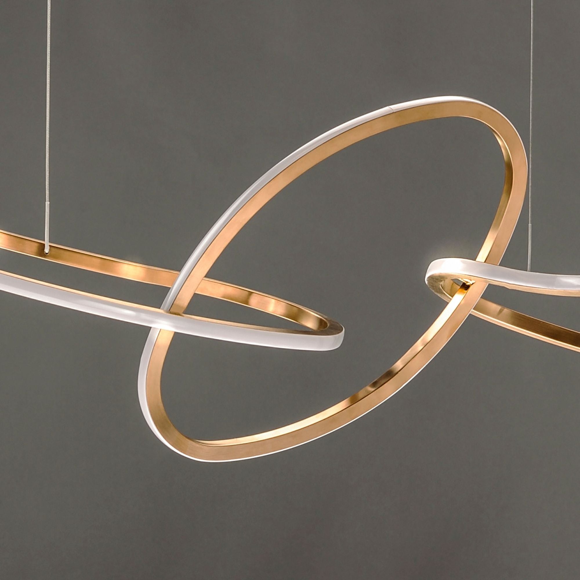 ET2 Lighting - Unity 55" Linear LED Pendant, Brushed Champagne Finish | Bees Lighting