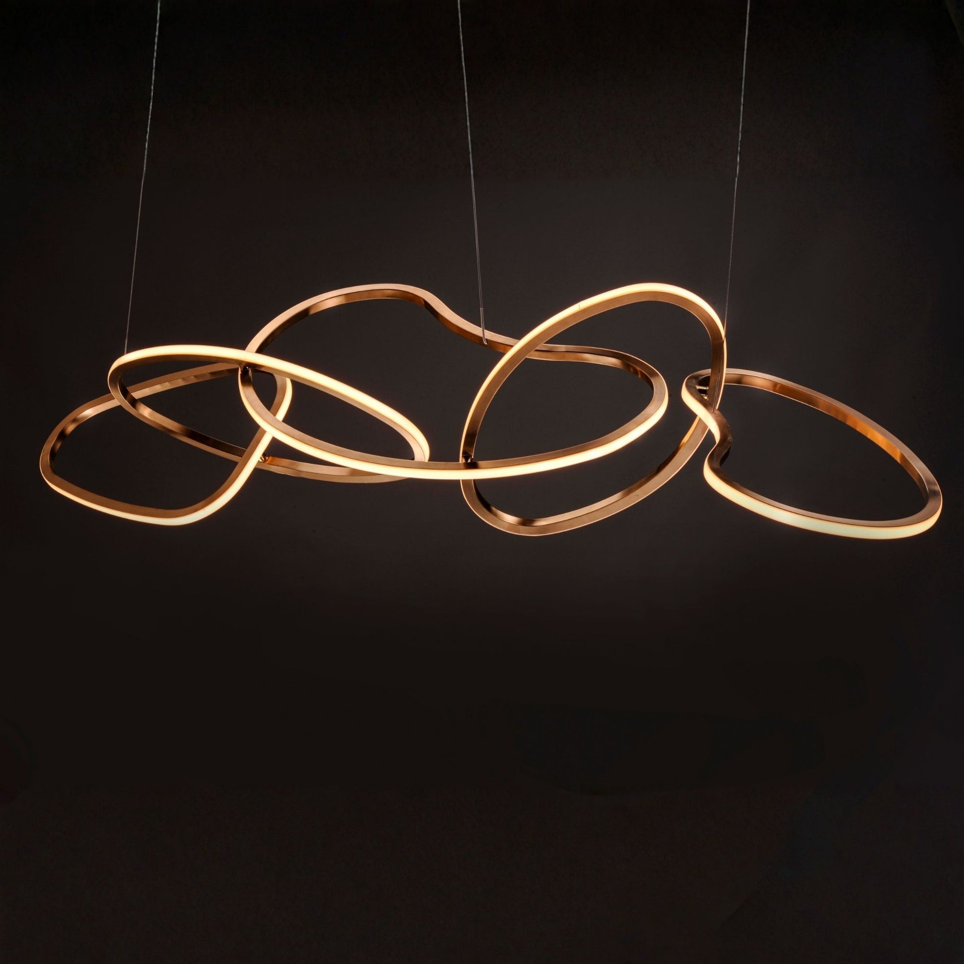 ET2 Lighting - Unity 55" Linear LED Pendant, Brushed Champagne Finish | Bees Lighting